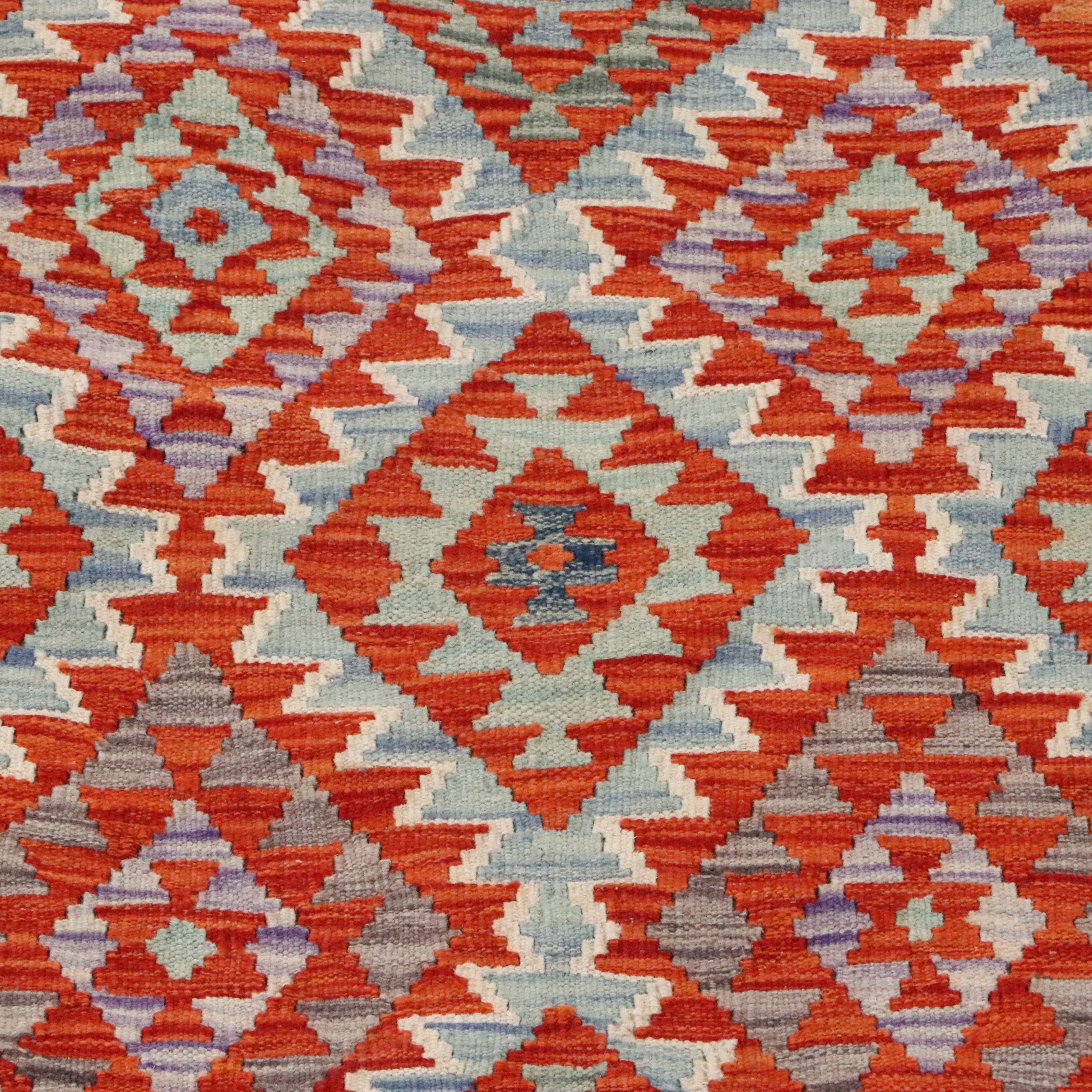 2'11 x 13' Handwoven Pakistani Kilim Carpet Runner