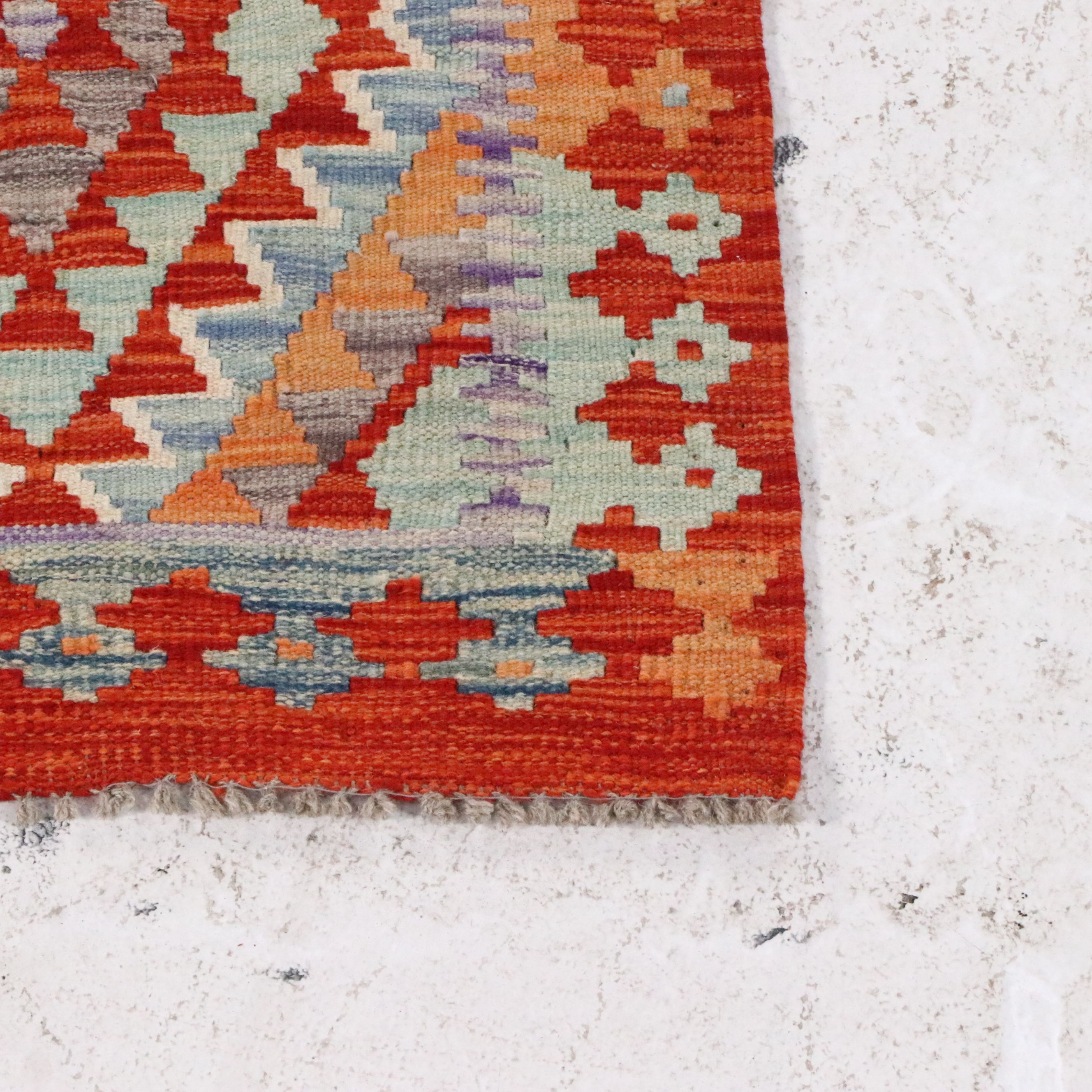 2'11 x 13' Handwoven Pakistani Kilim Carpet Runner