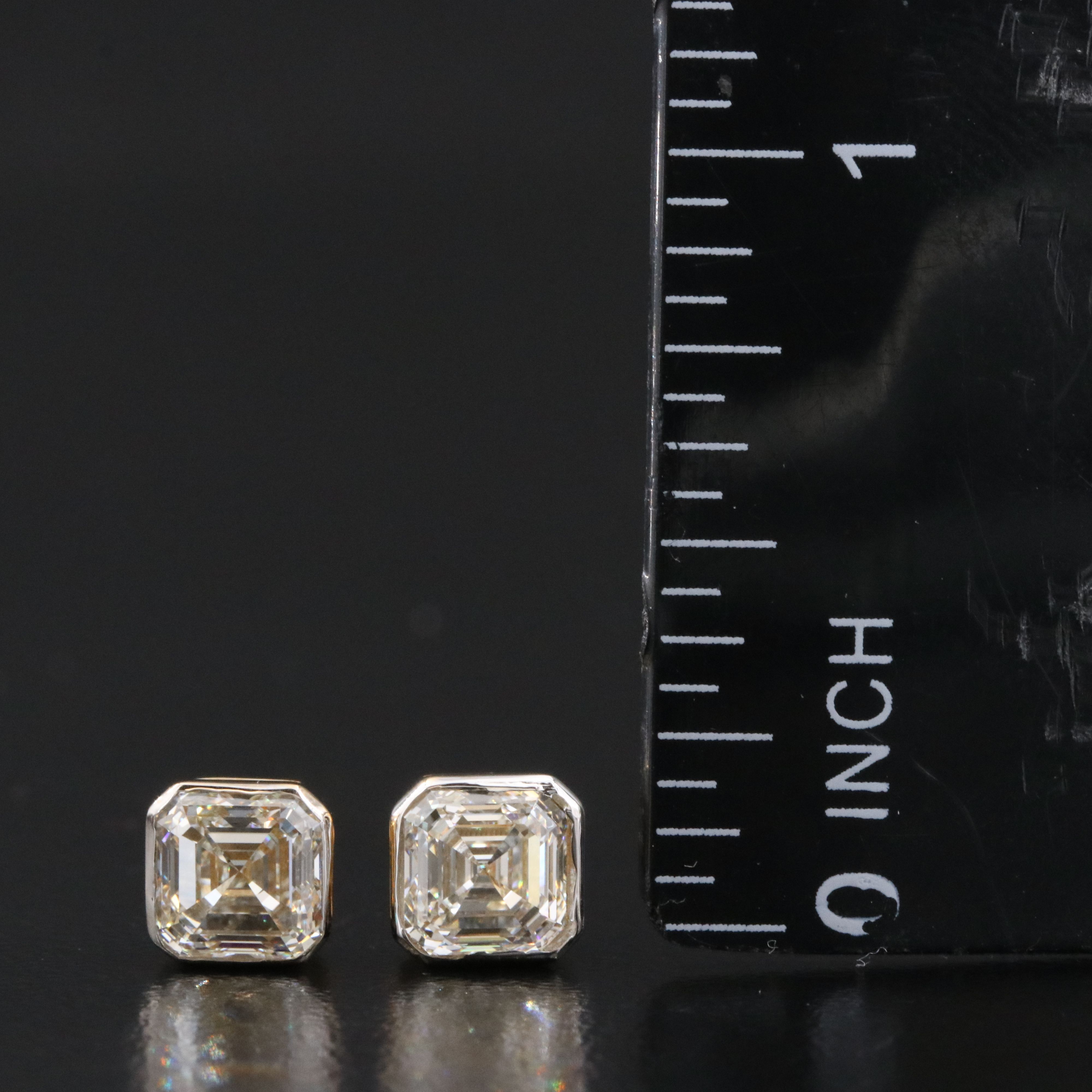 18K 2.07 CTW Internally Flawless Diamond Stud Earrings with GIA Reports