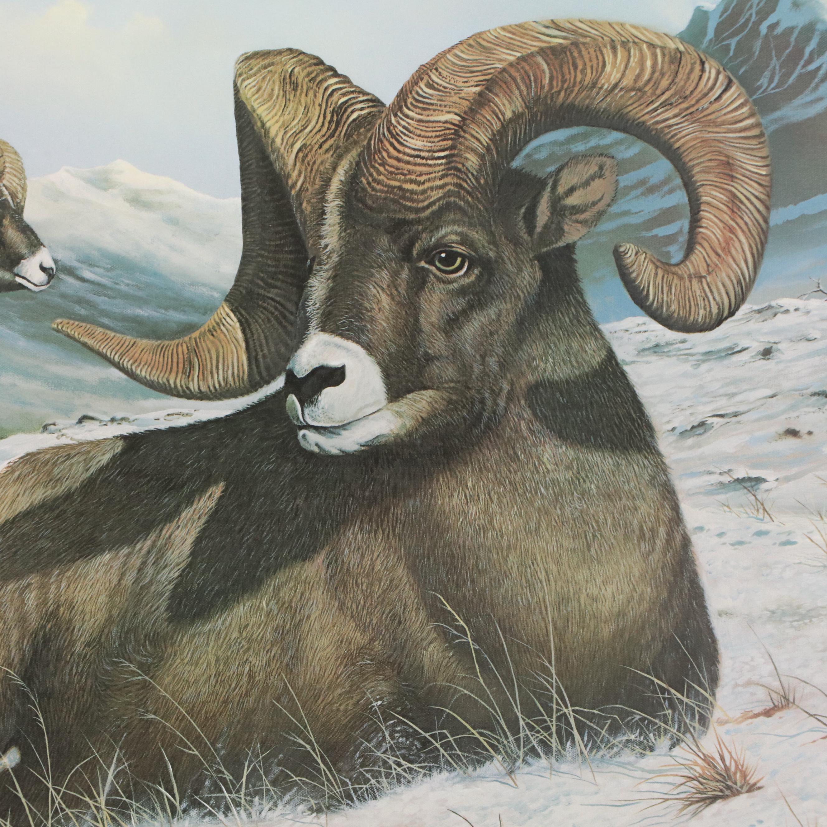 Don Griffith Offset Lithograph "Bachelors Three"