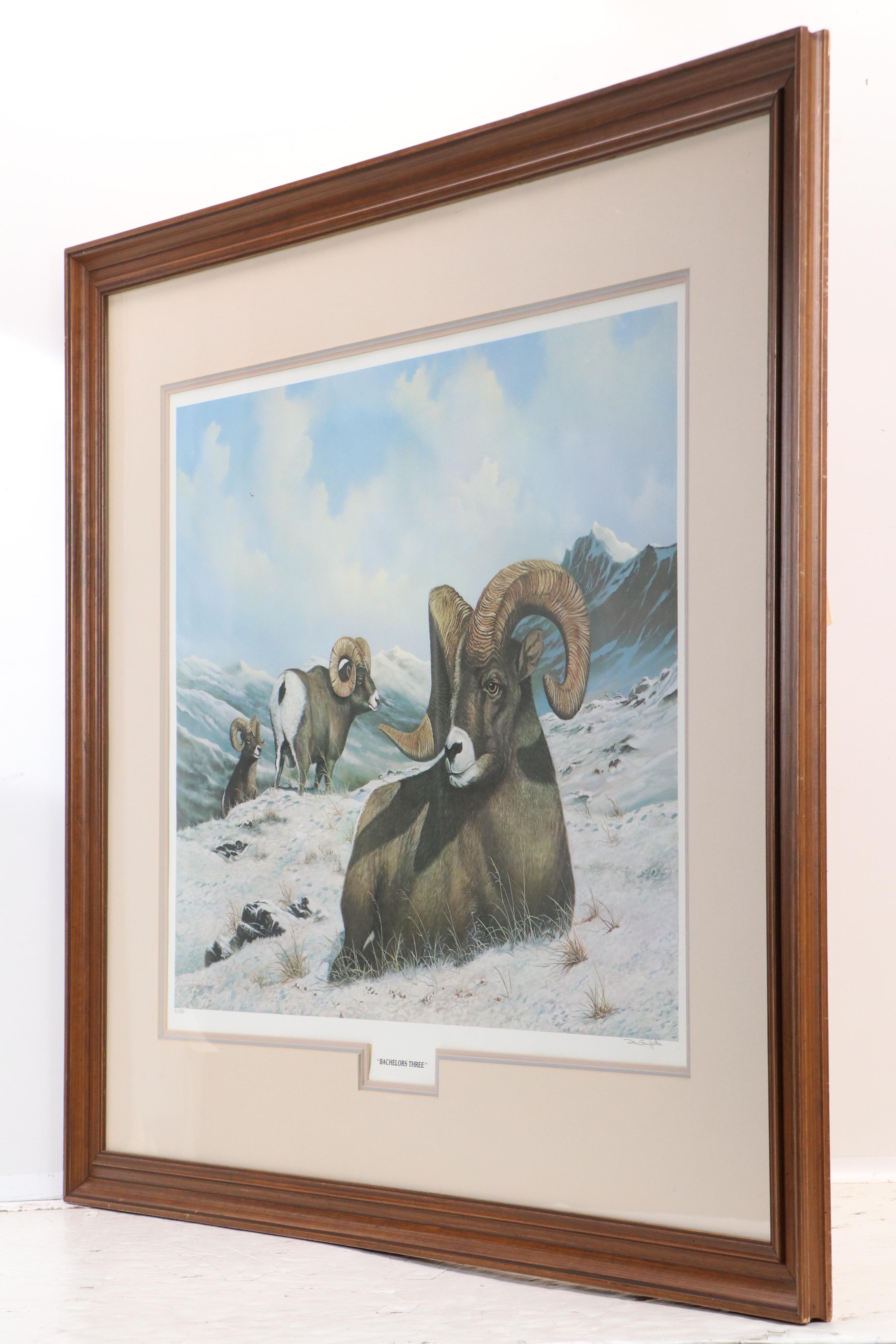 Don Griffith Offset Lithograph "Bachelors Three"