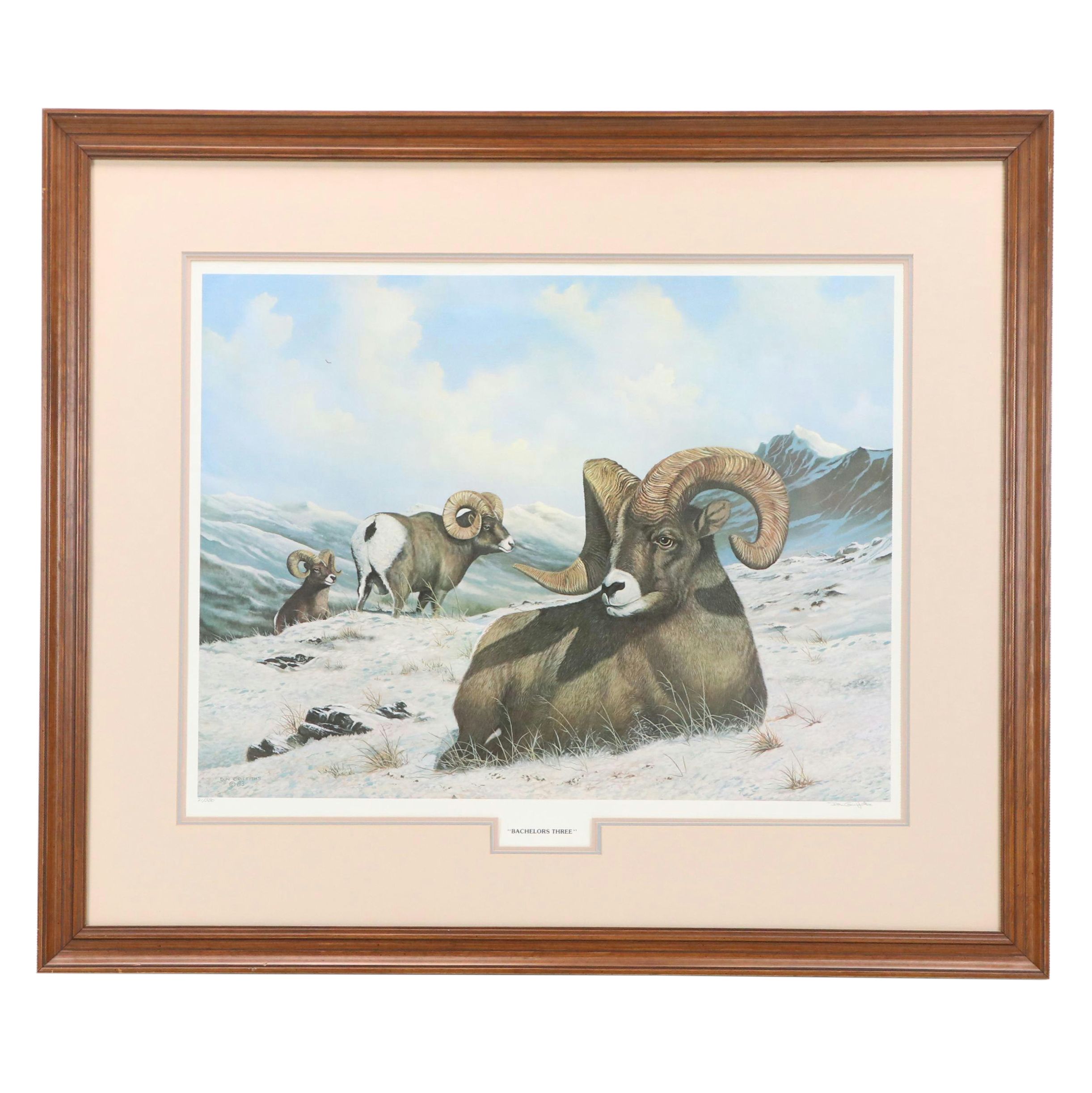 Don Griffith Offset Lithograph "Bachelors Three"