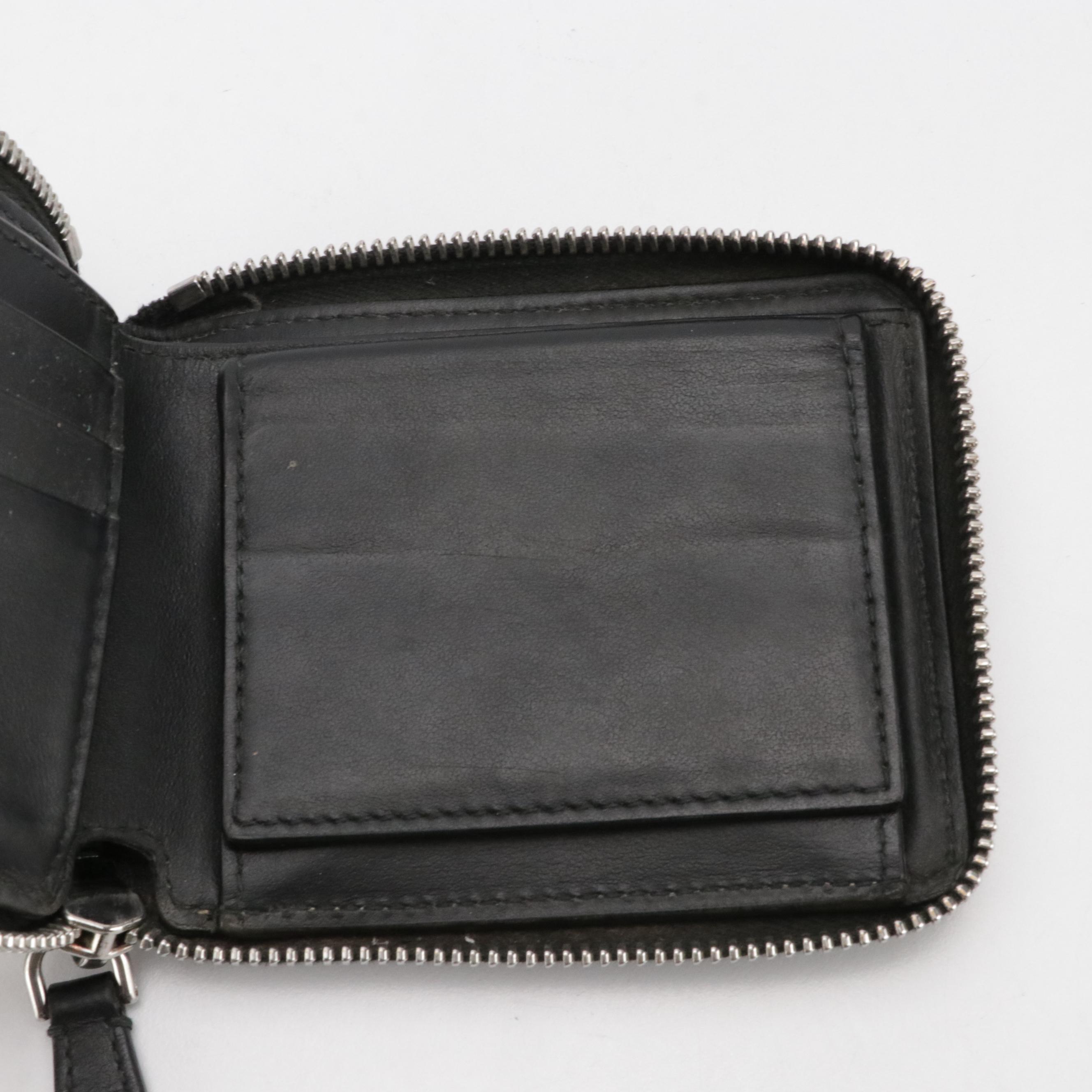 Burberry Zip Around Bifold Wallet in Haymarket Check Canvas