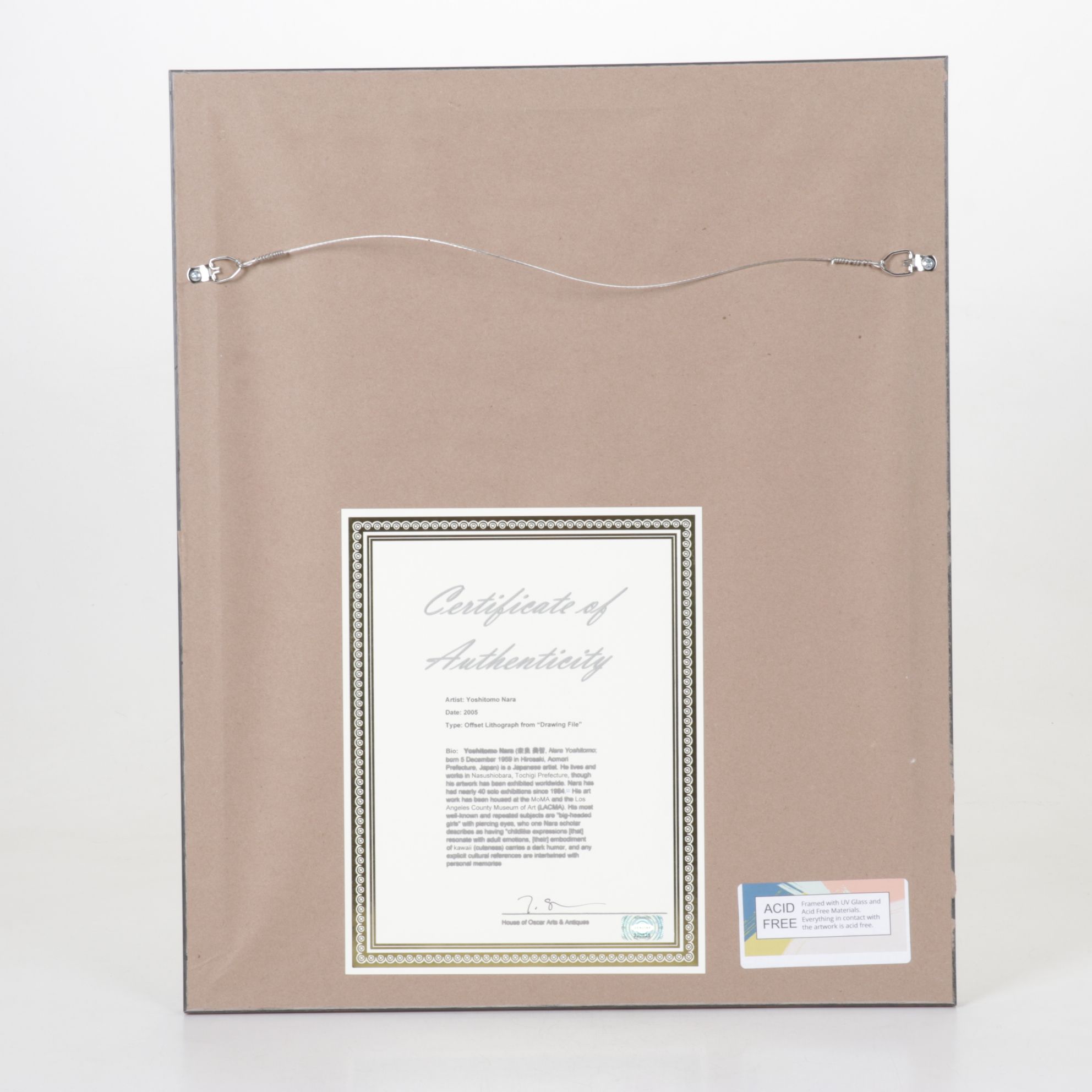 Yoshitomo Nara Offset Lithograph "Somnambulate" from "Drawing File," 2005