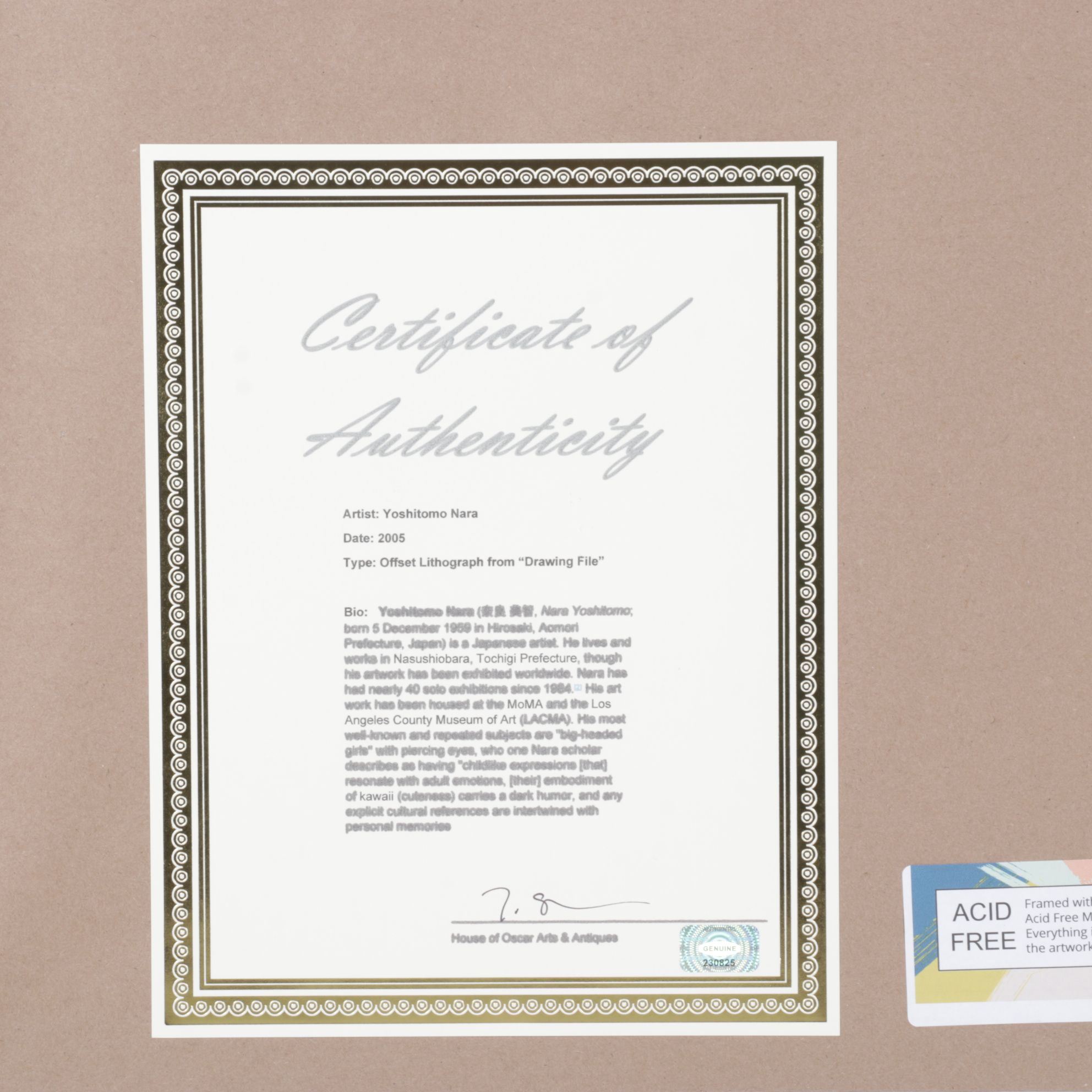 Yoshitomo Nara Offset Lithograph "Somnambulate" from "Drawing File," 2005