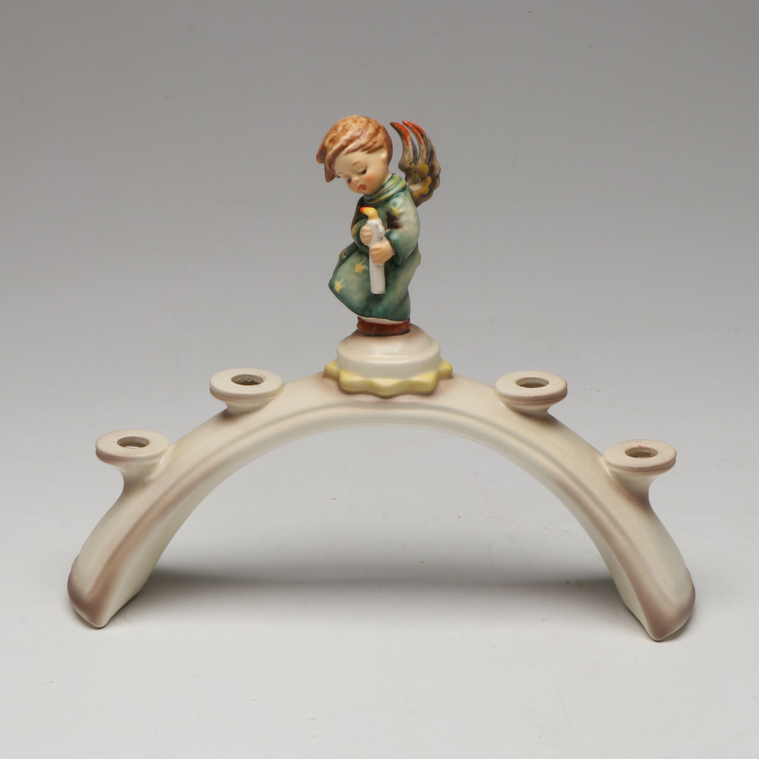 Goebel Hummel Porcelain Angel Candelabra with Other Décor