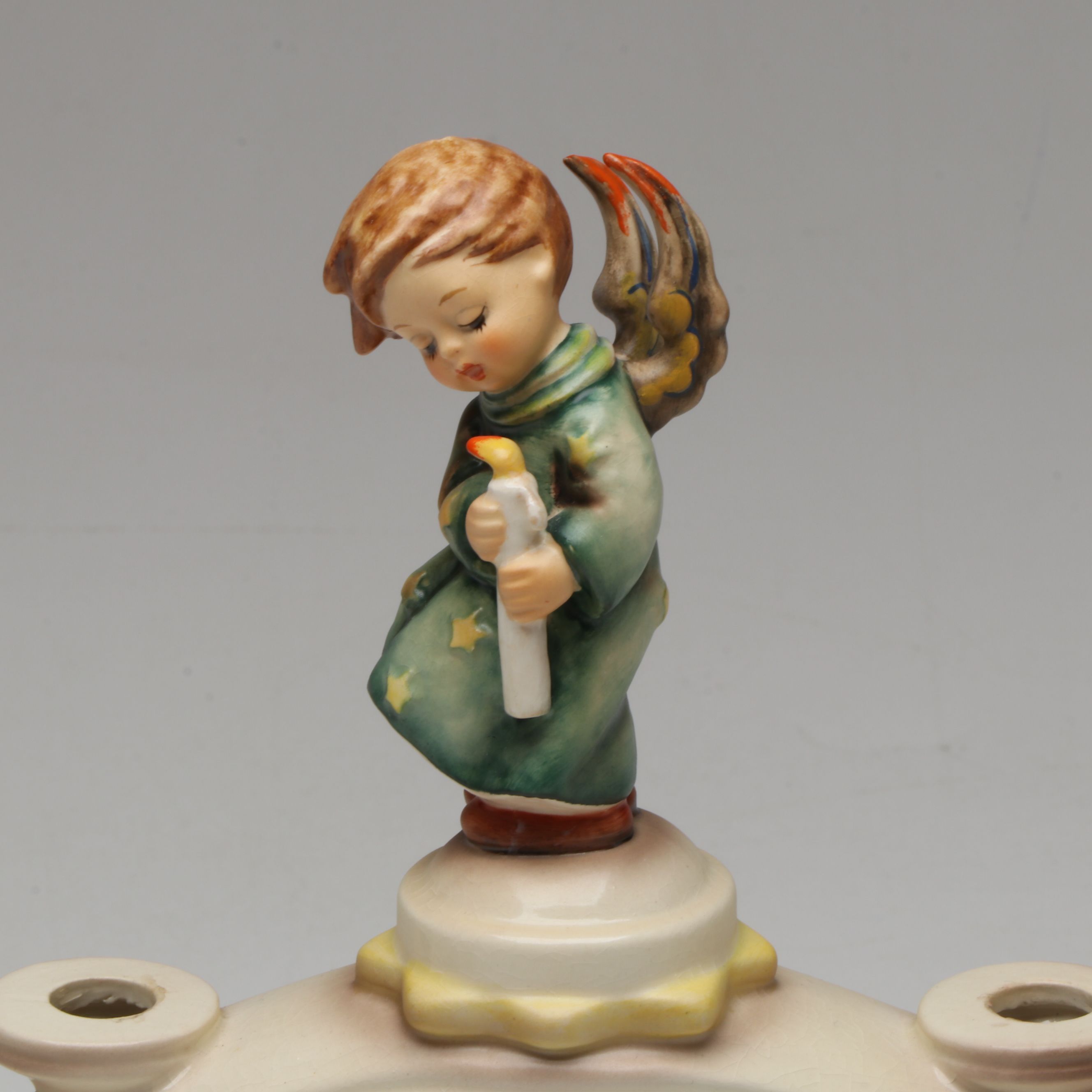 Goebel Hummel Porcelain Angel Candelabra with Other Décor