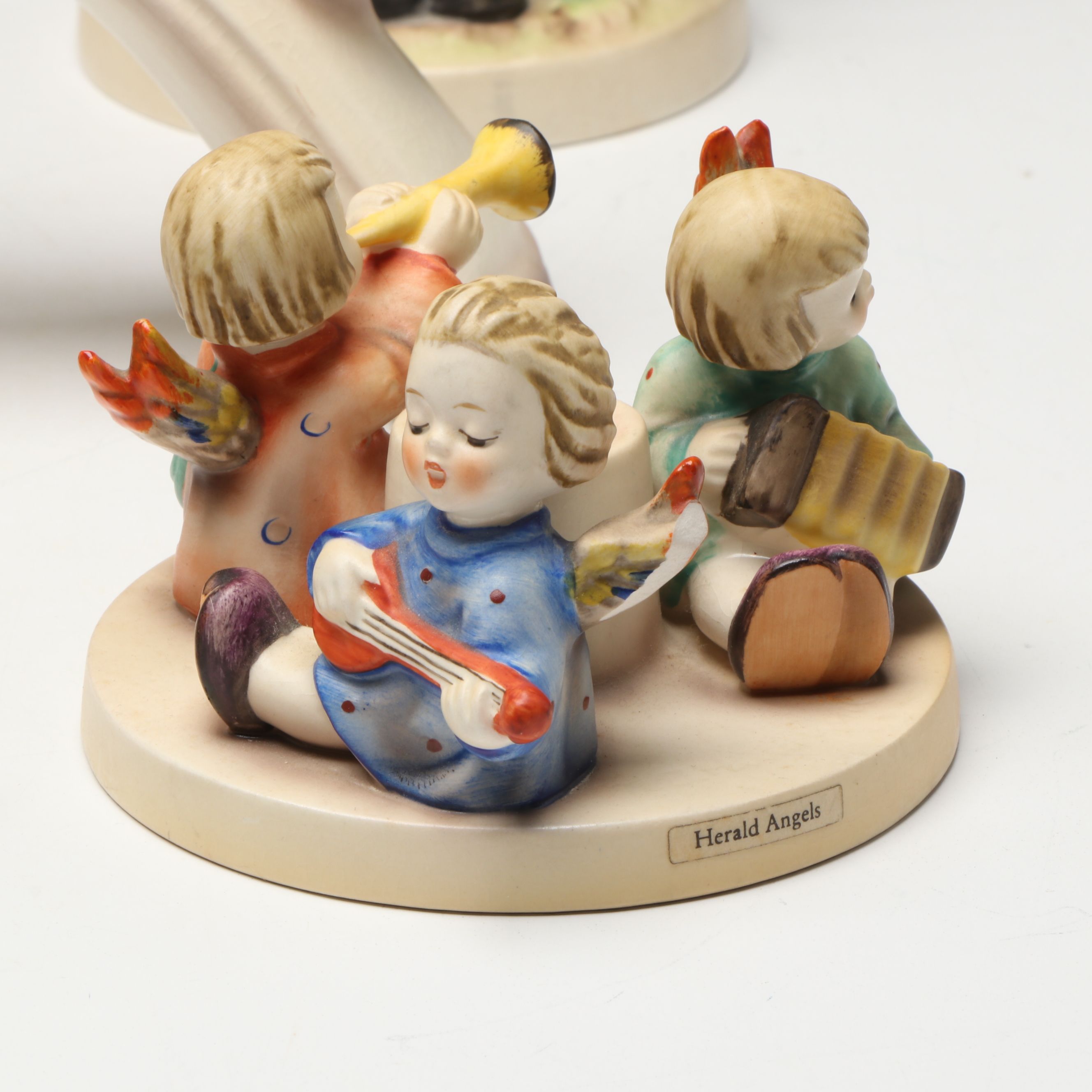 Goebel Hummel Porcelain Angel Candelabra with Other Décor