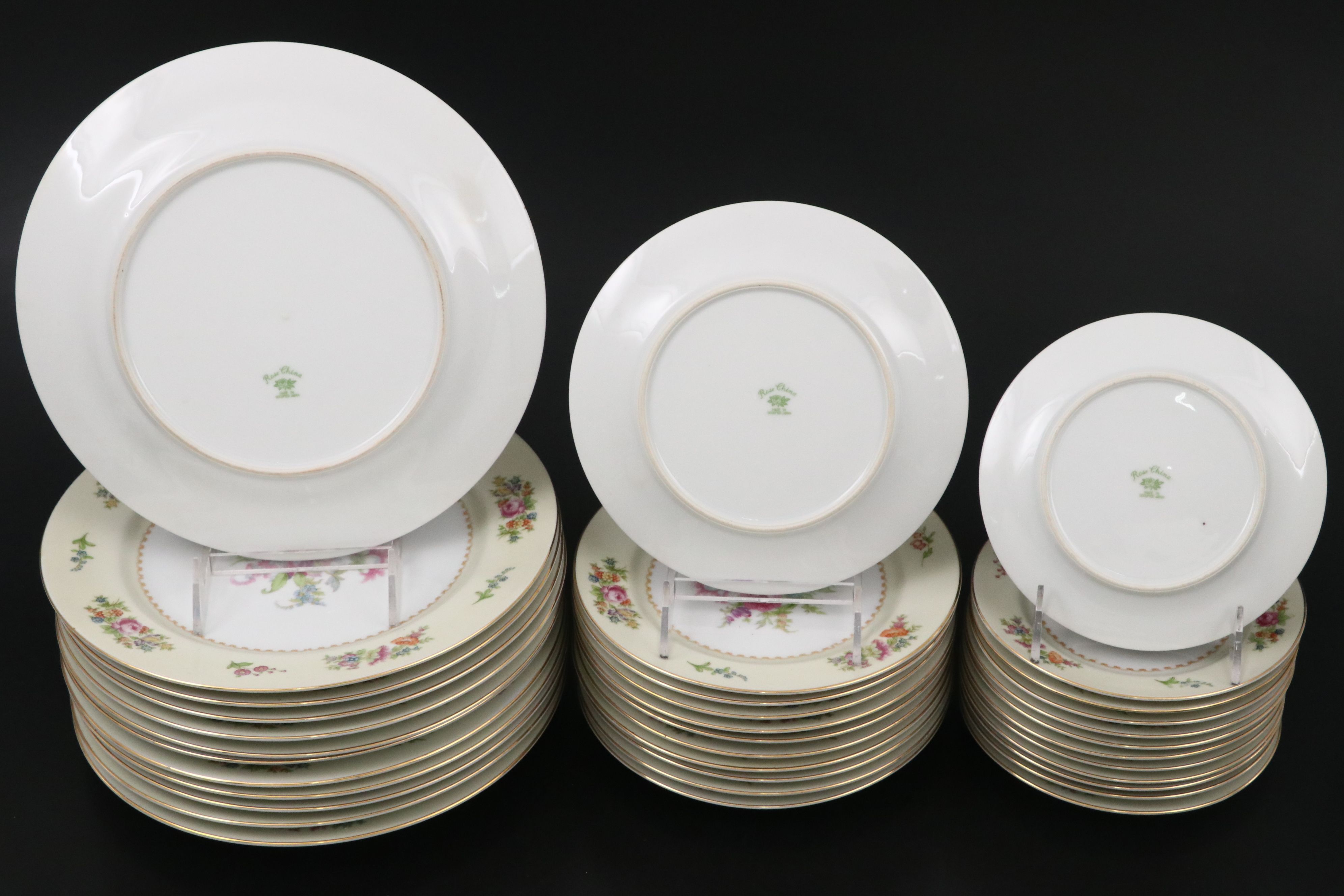 Rose China Occupied Japan RO52 Gilt Edge Dinnerware, 1946–1952