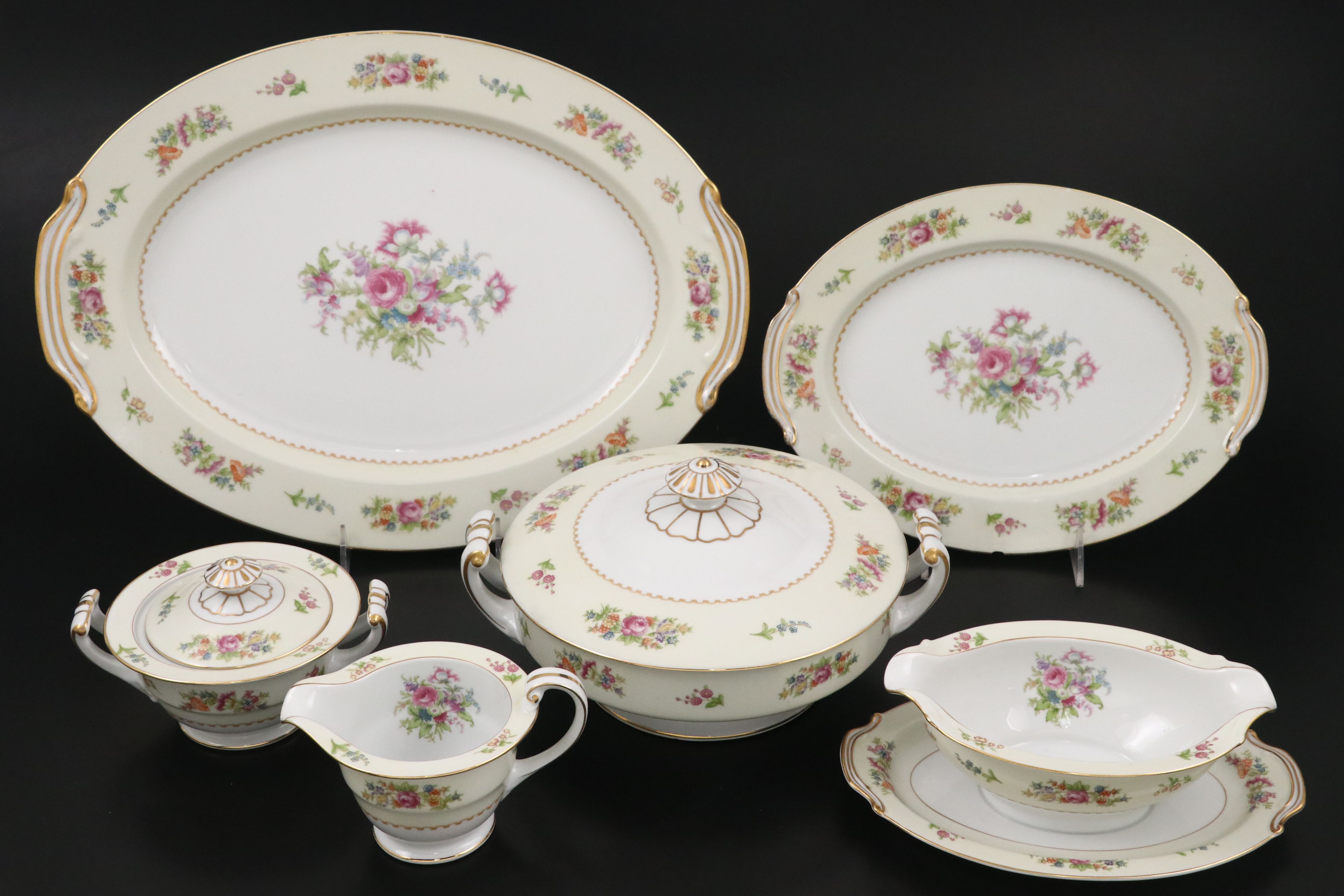 Rose China Occupied Japan RO52 Gilt Edge Dinnerware, 1946–1952