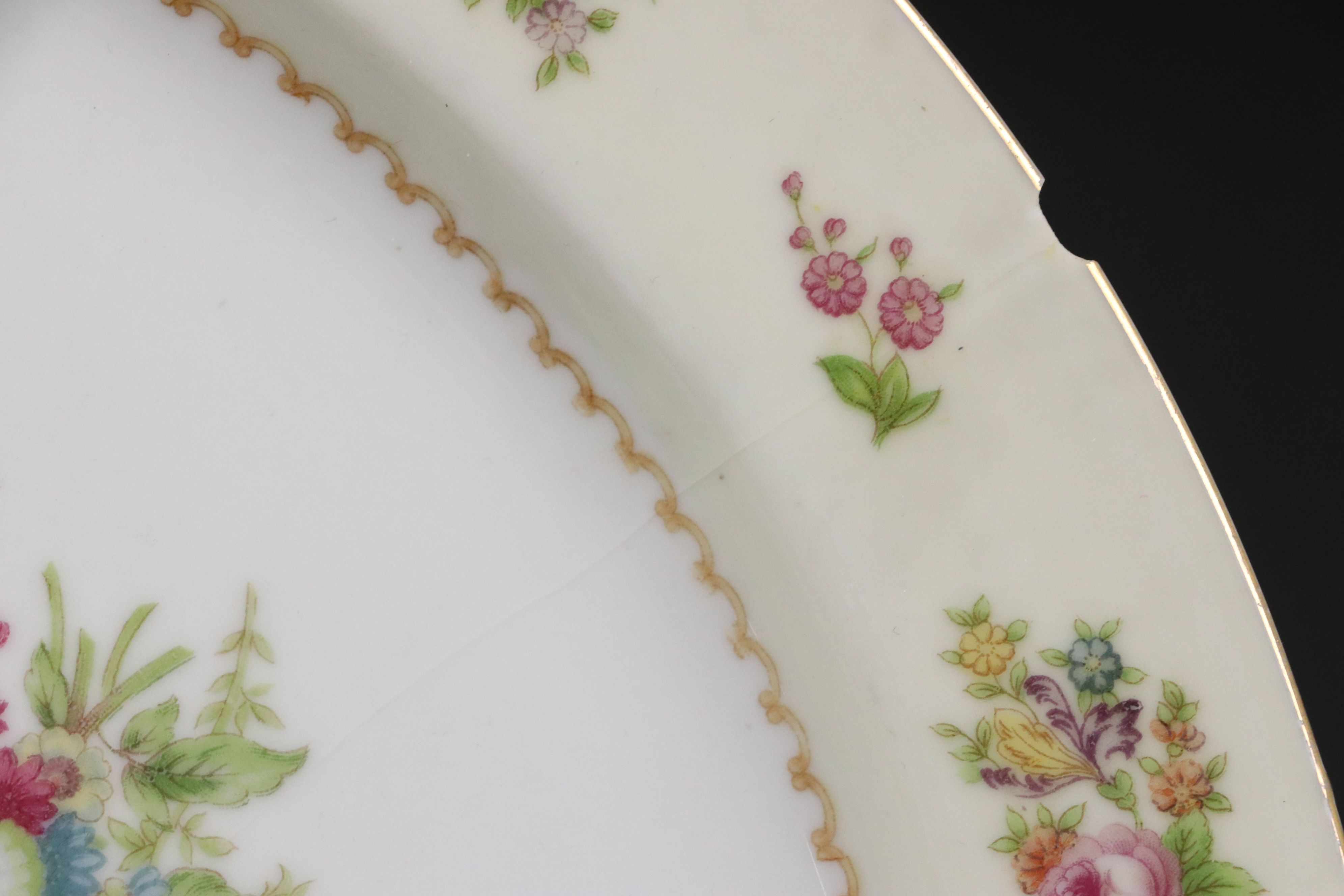Rose China Occupied Japan RO52 Gilt Edge Dinnerware, 1946–1952