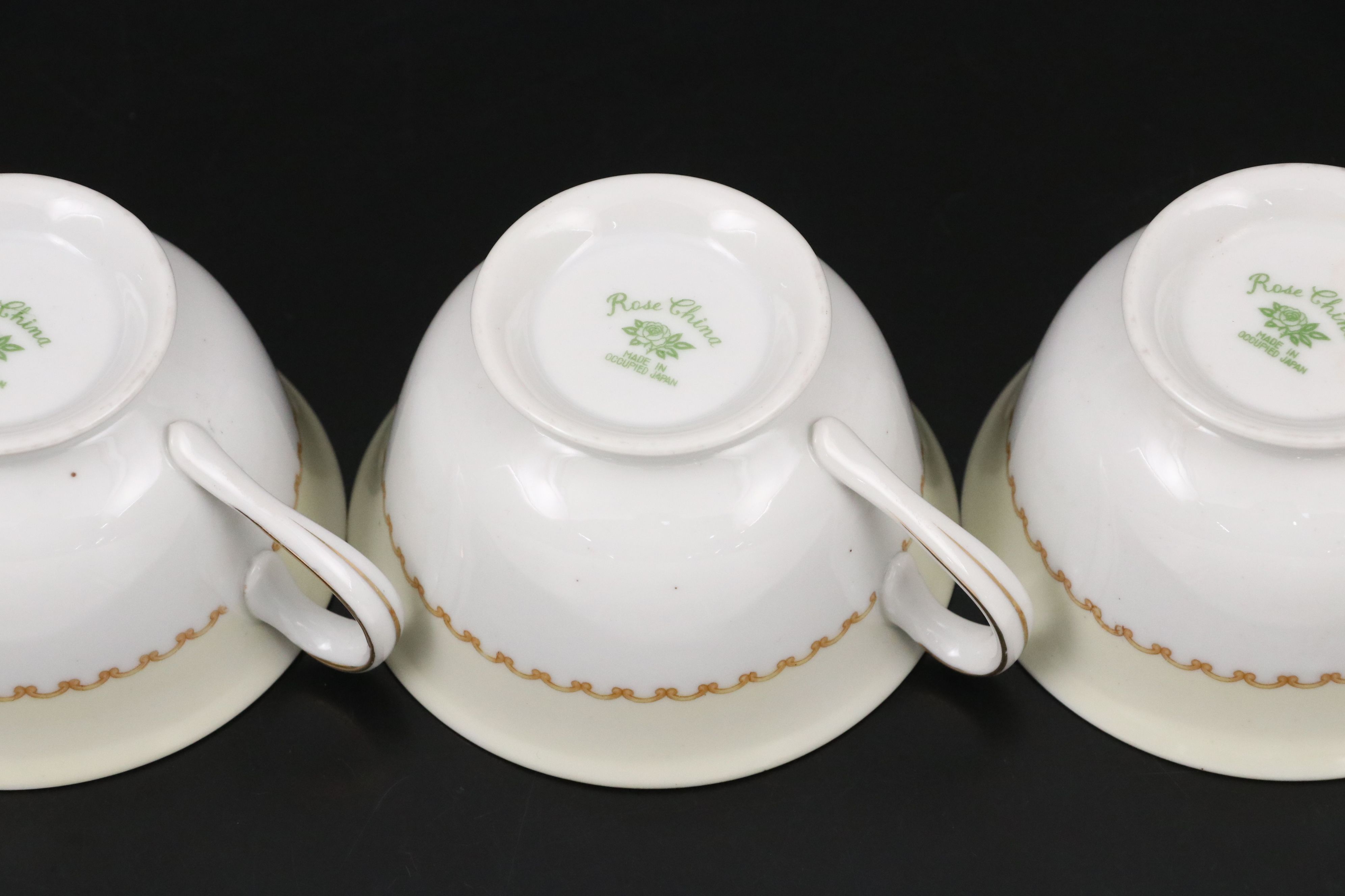 Rose China Occupied Japan RO52 Gilt Edge Dinnerware, 1946–1952