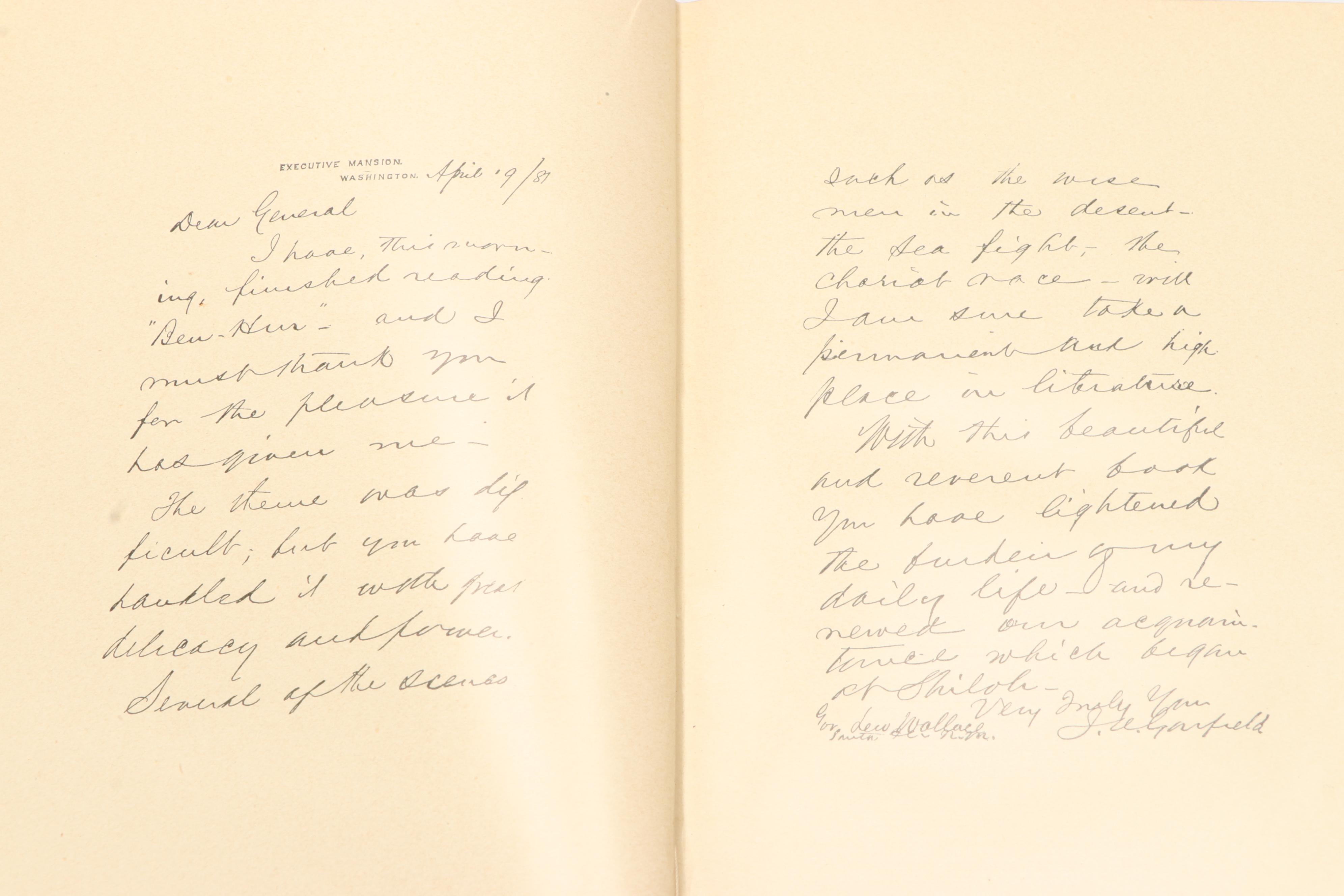 Garfield Edition "Ben-Hur" Two-Volume Box Set by Lew Wallace, 1893