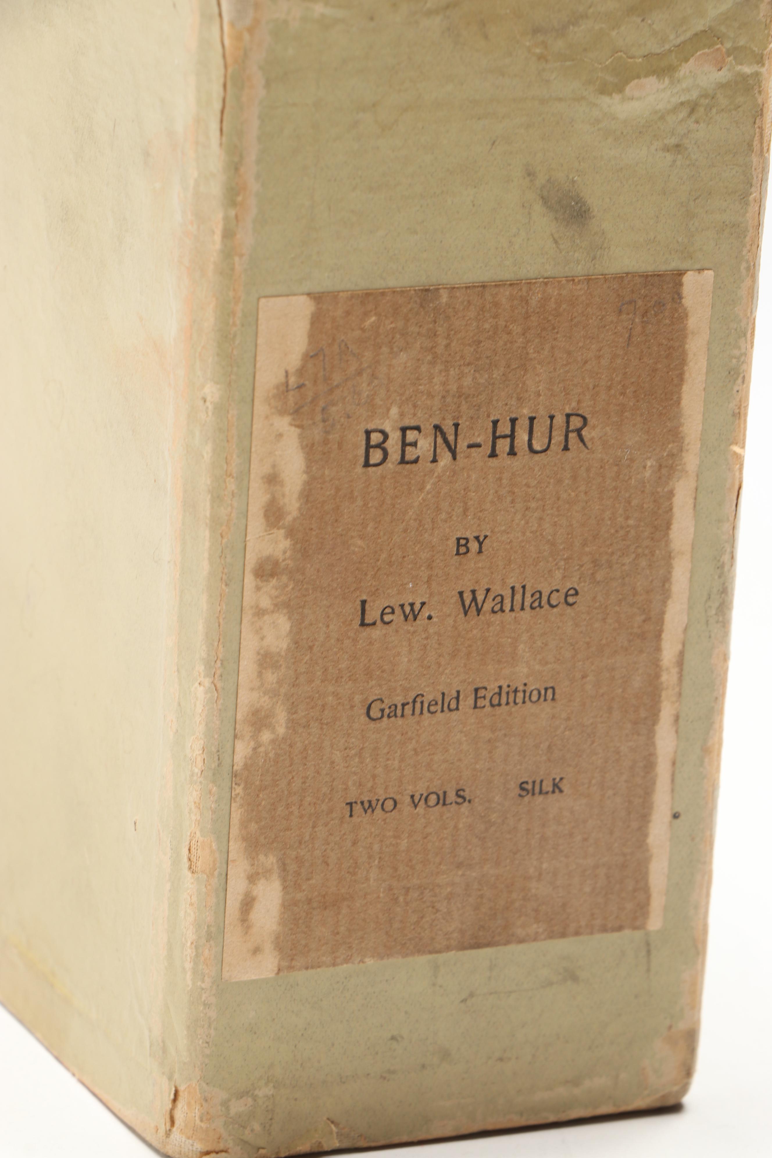 Garfield Edition "Ben-Hur" Two-Volume Box Set by Lew Wallace, 1893