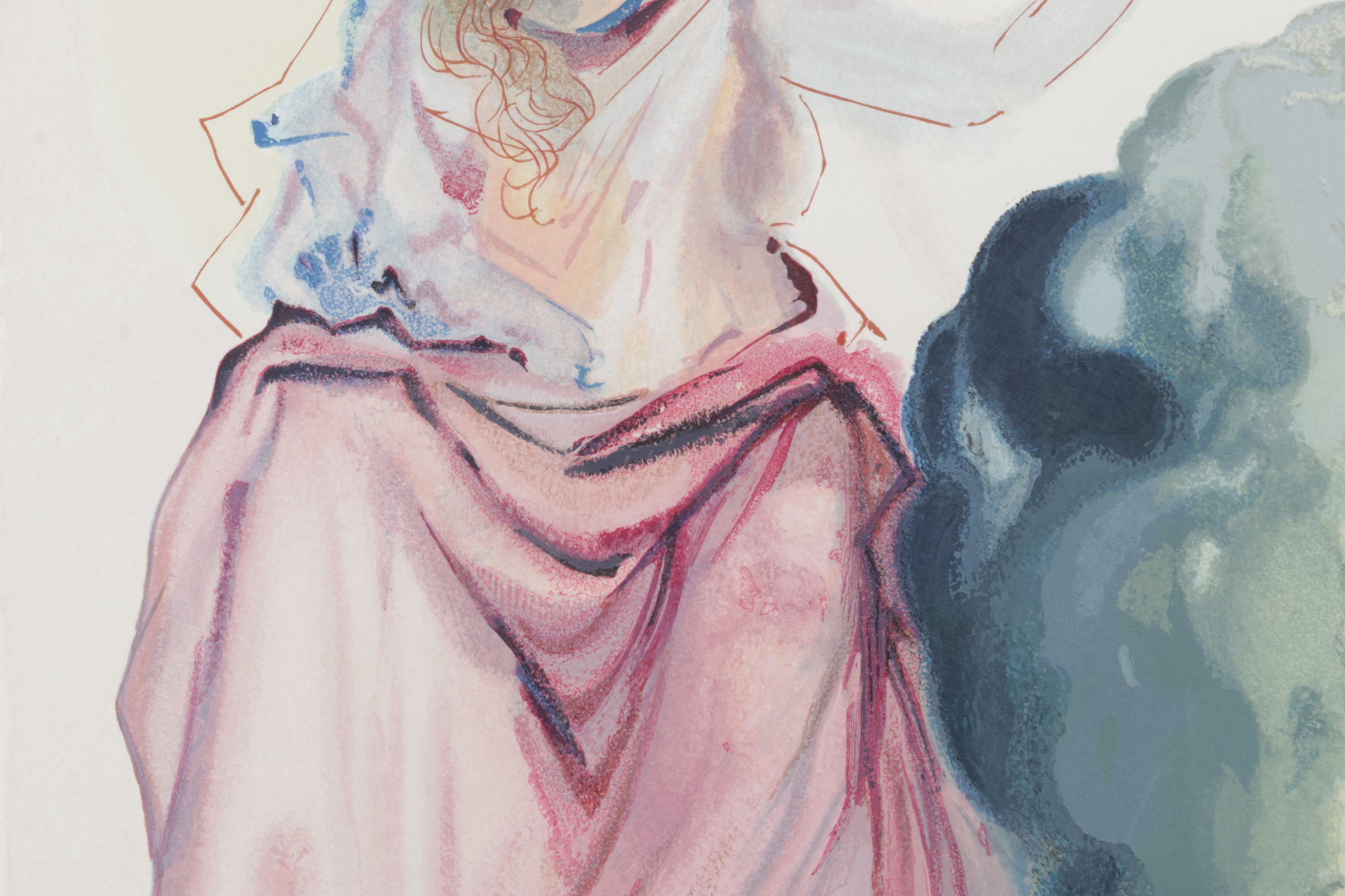 Salvador Dalí Wood Engraving "Beatrice"