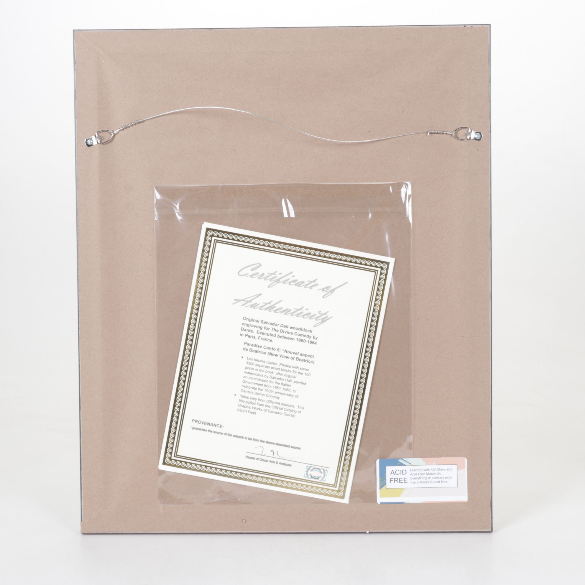 Salvador Dalí Wood Engraving "Nouvel aspect de Béatrice," 1960–1964