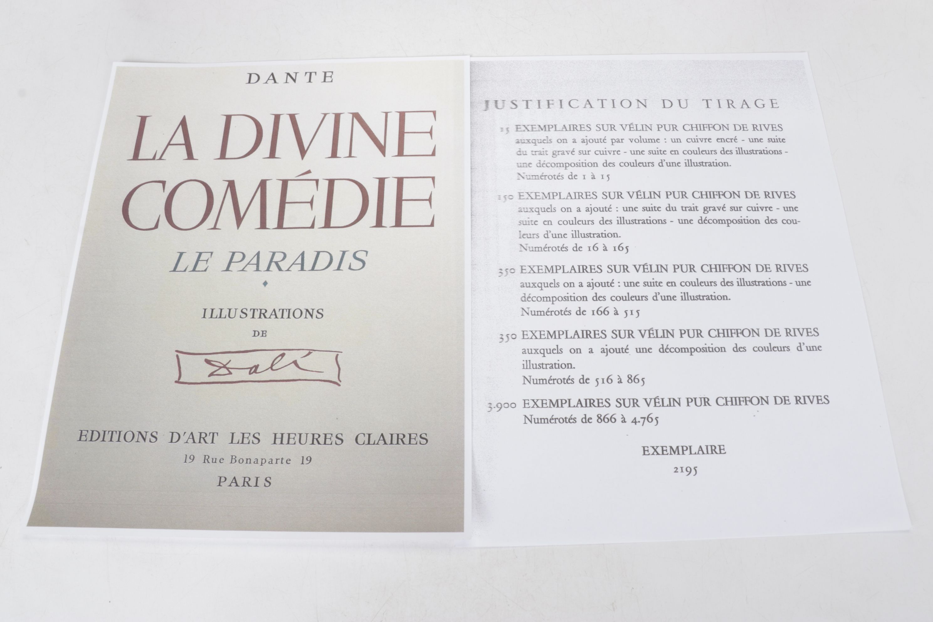 Salvador Dalí Wood Engraving "Nouvel aspect de Béatrice," 1960–1964