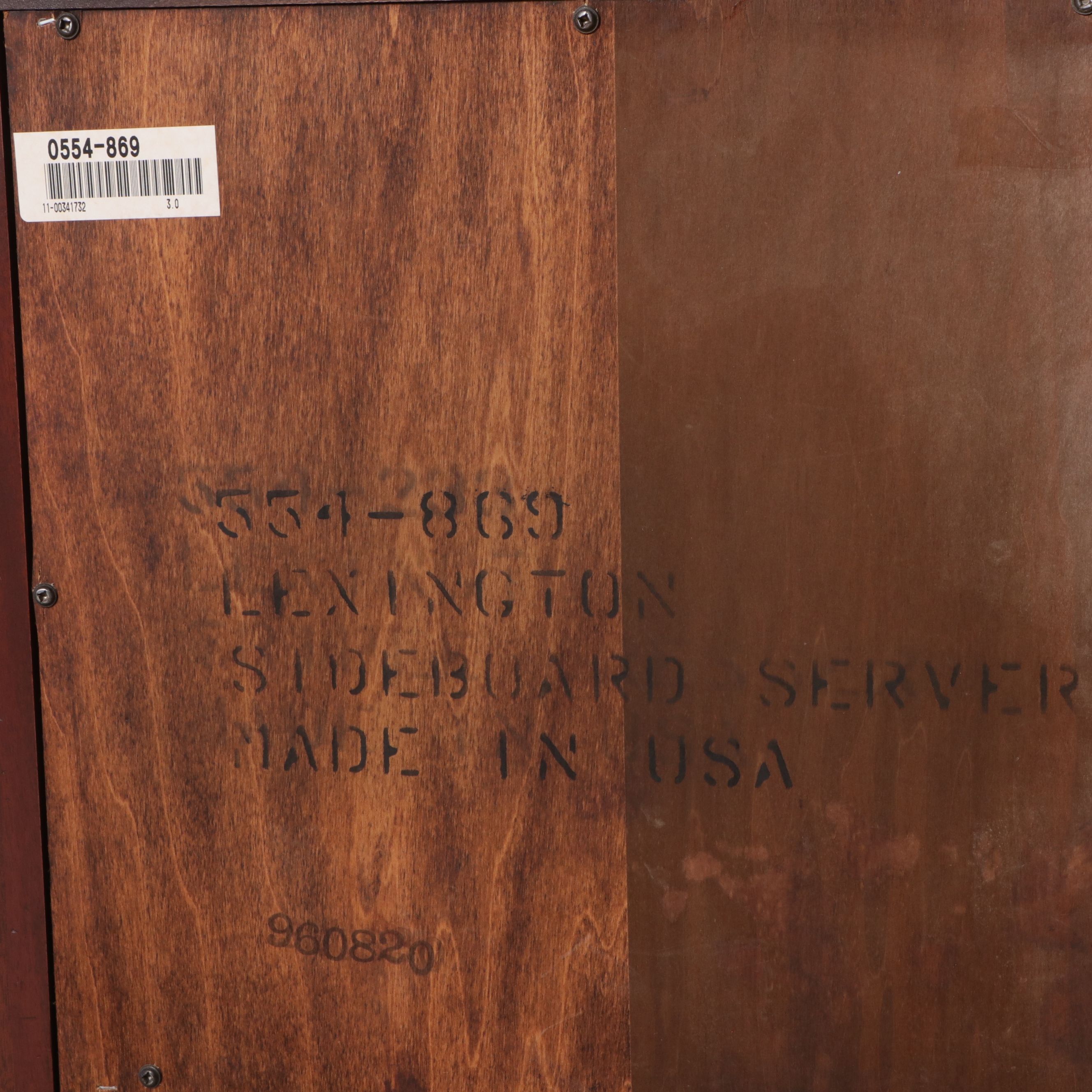 Lexington Furniture Sheraton Style Mahogany Sideboard Server, Late 20th Century