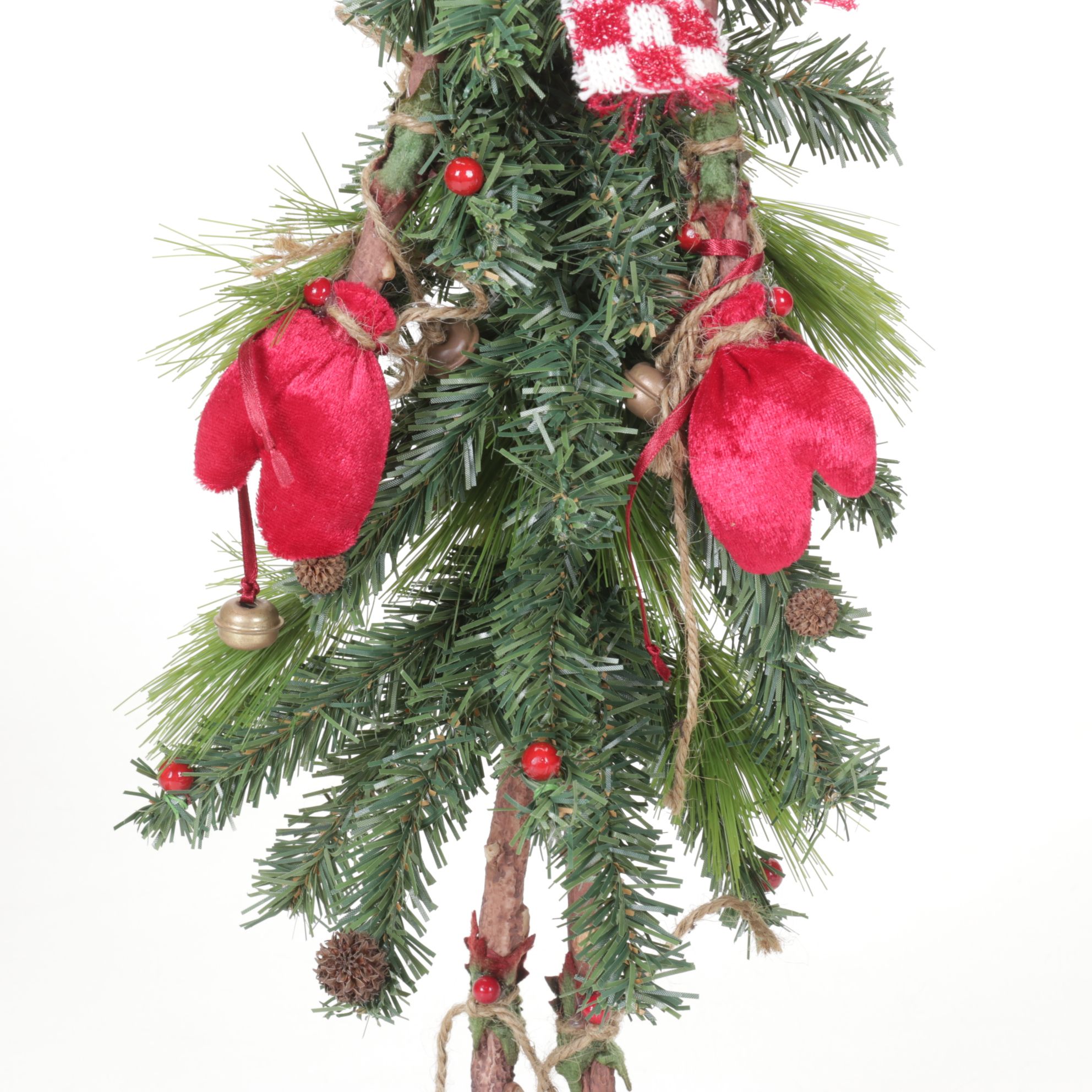 Snowman and Reindeer Whimsical Christmas Tree Figurines