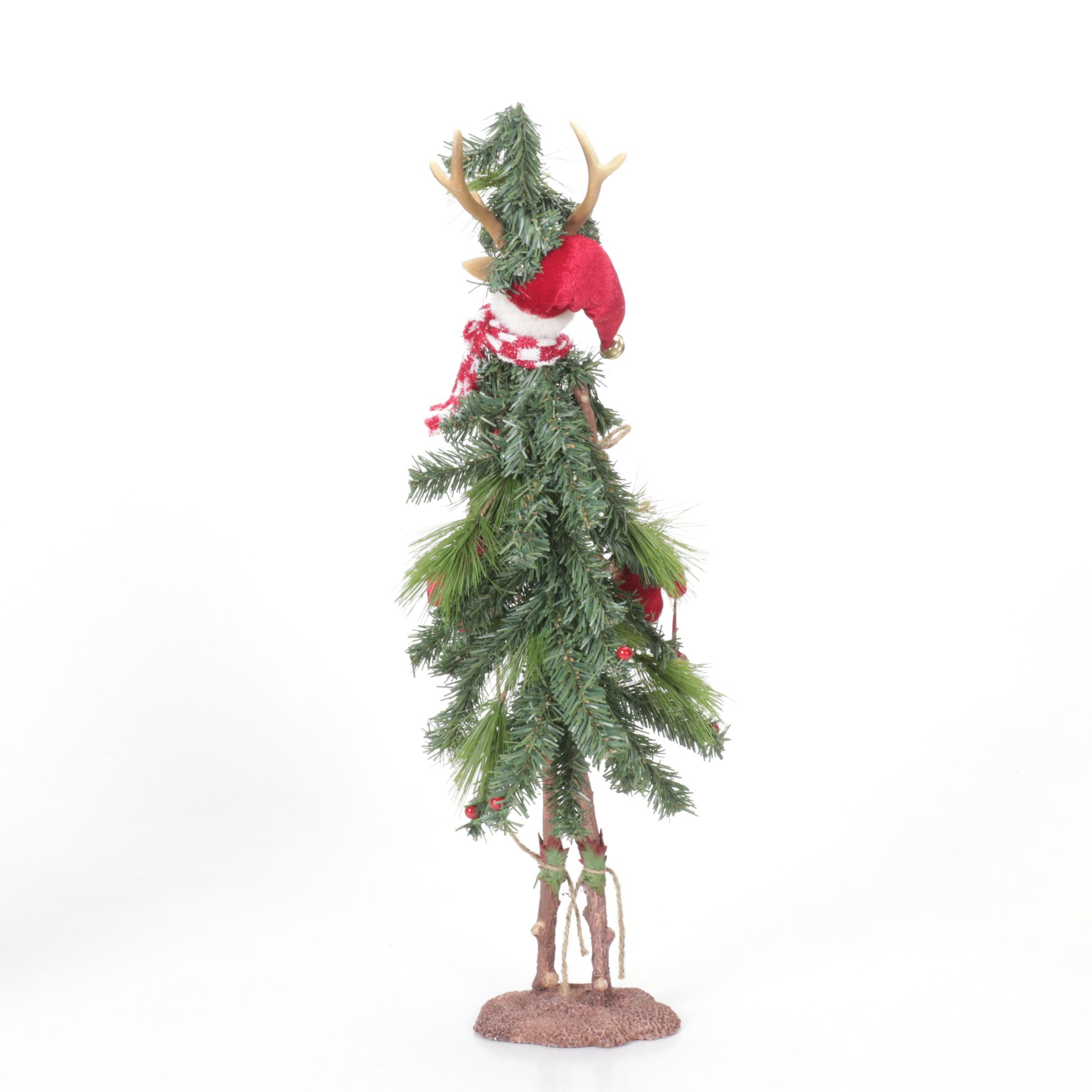 Snowman and Reindeer Whimsical Christmas Tree Figurines