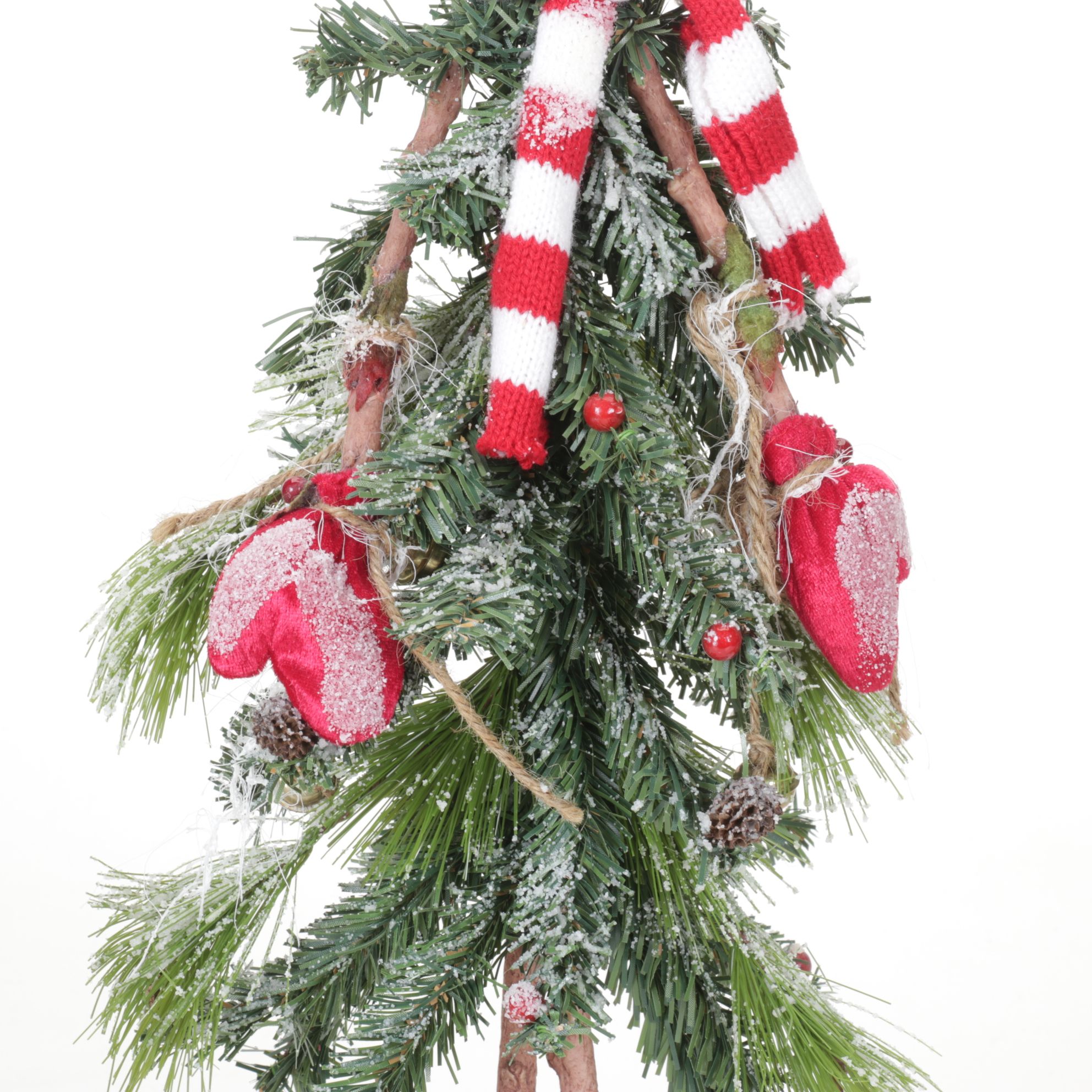 Snowman and Reindeer Whimsical Christmas Tree Figurines