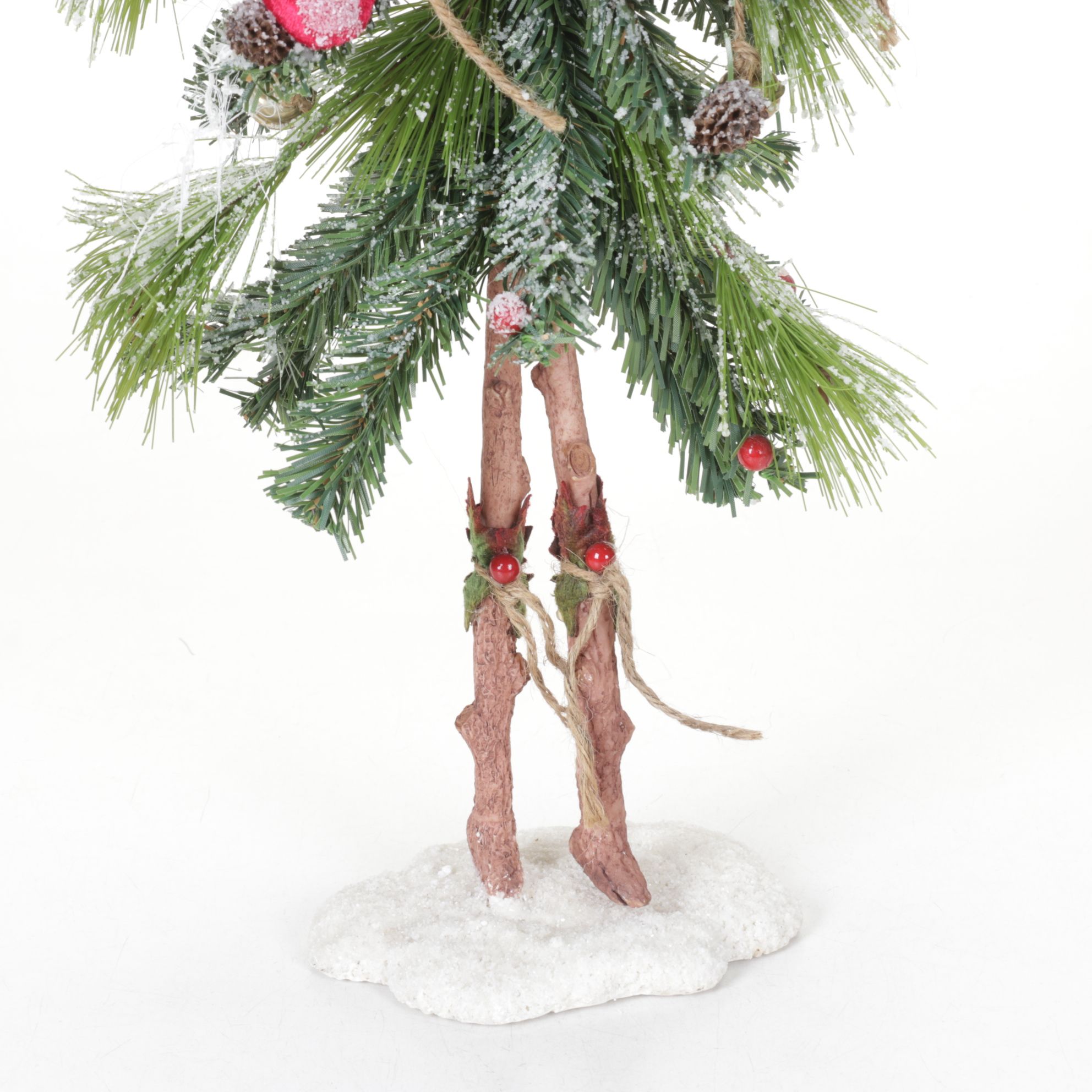 Snowman and Reindeer Whimsical Christmas Tree Figurines