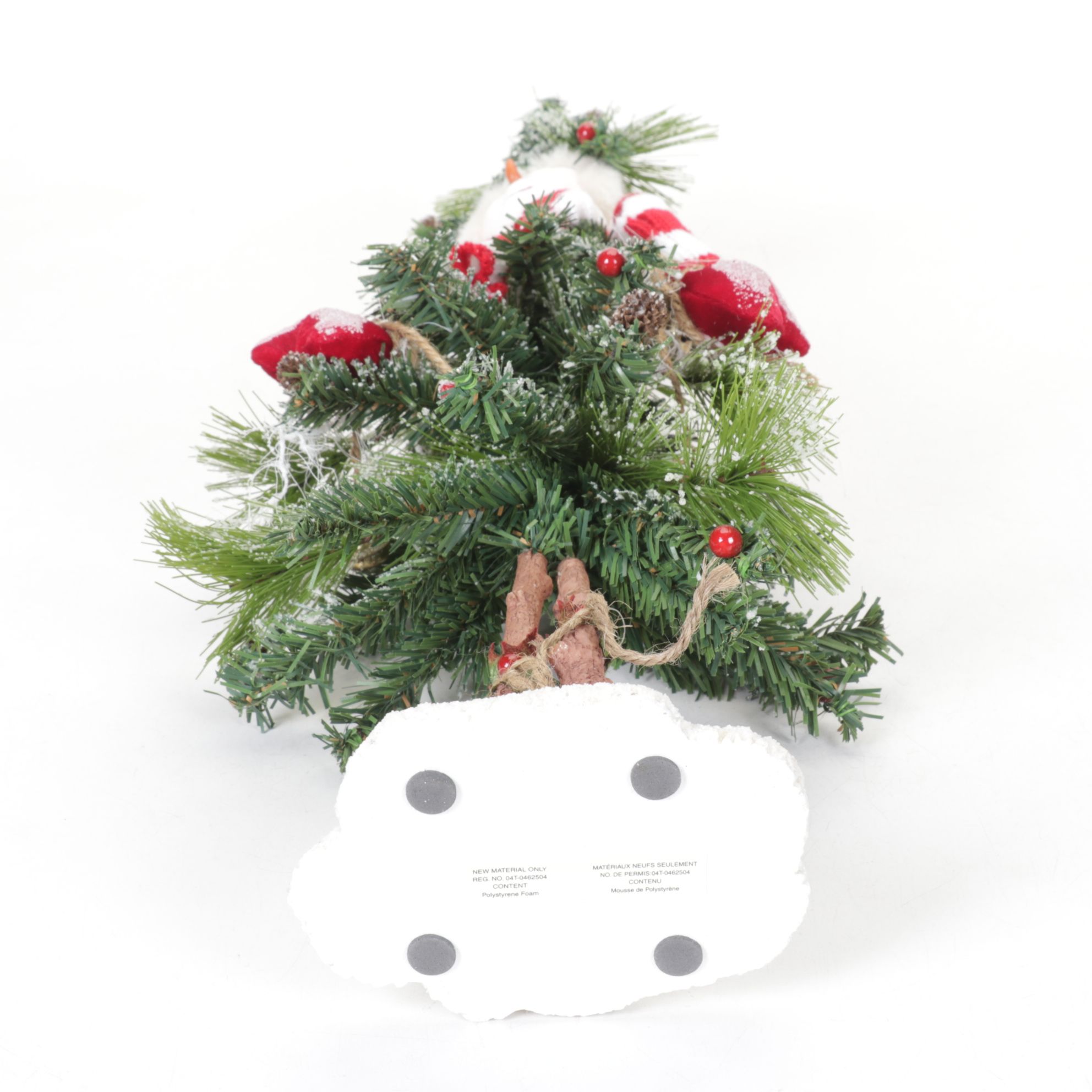 Snowman and Reindeer Whimsical Christmas Tree Figurines