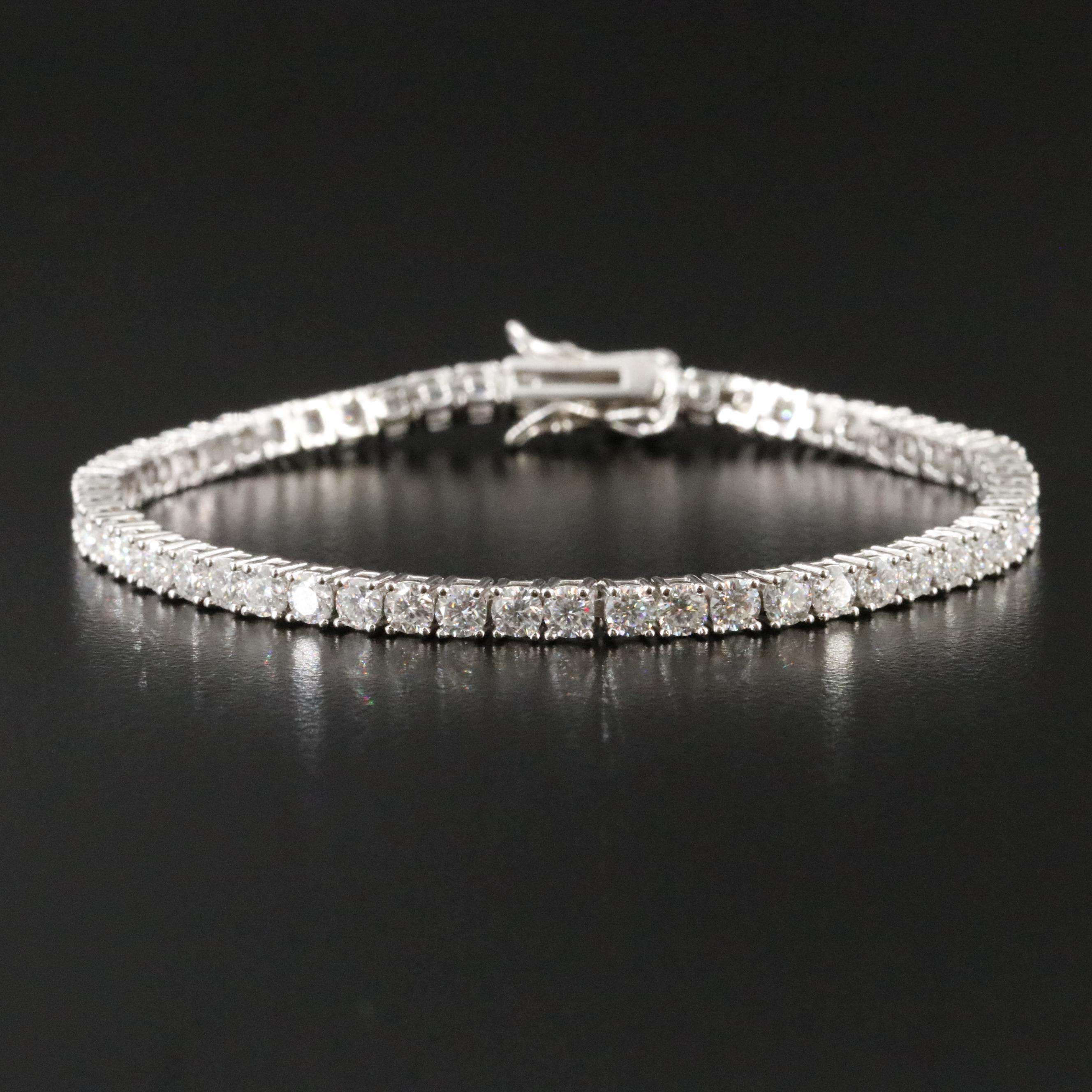 Sterling Moissanite Bracelet