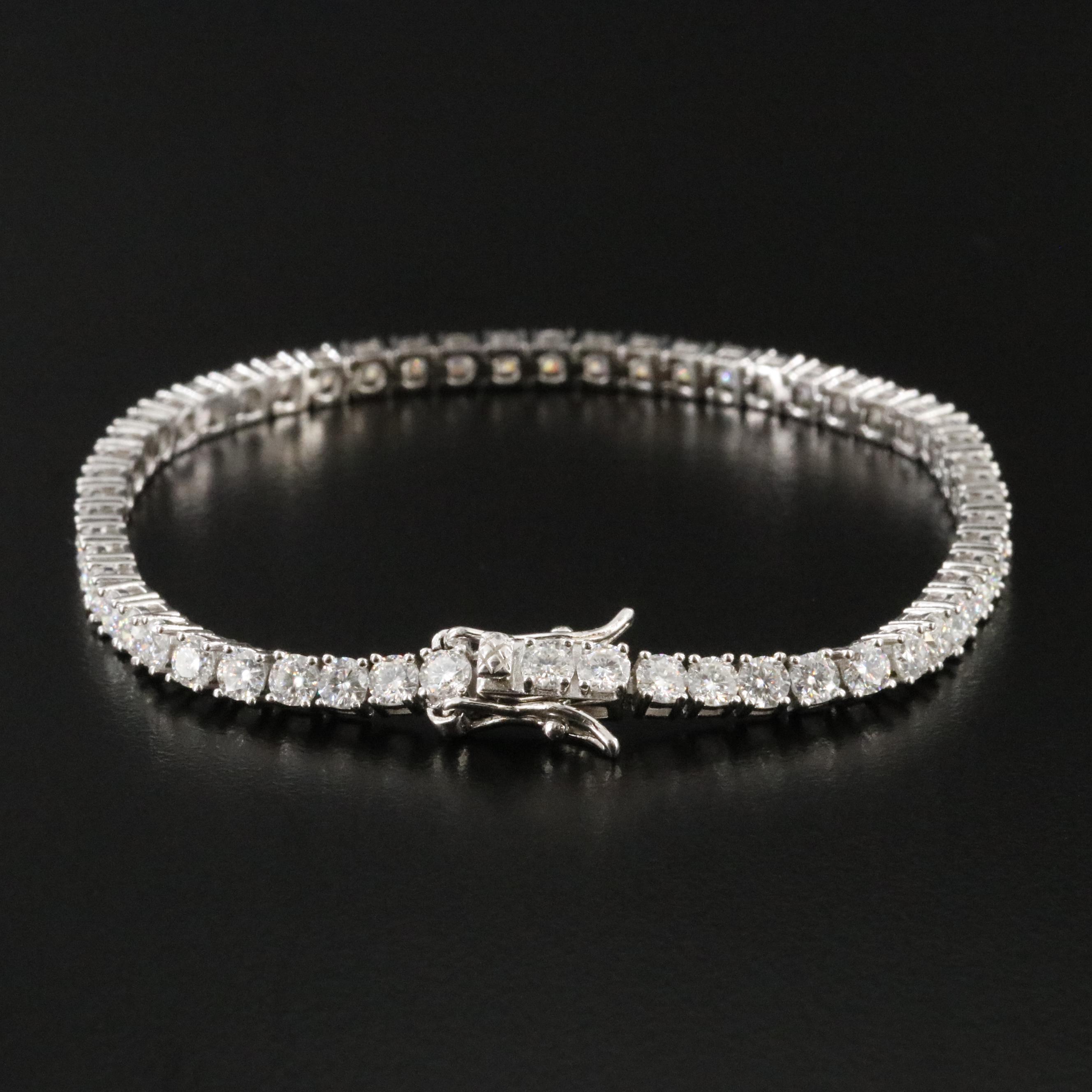Sterling Moissanite Bracelet