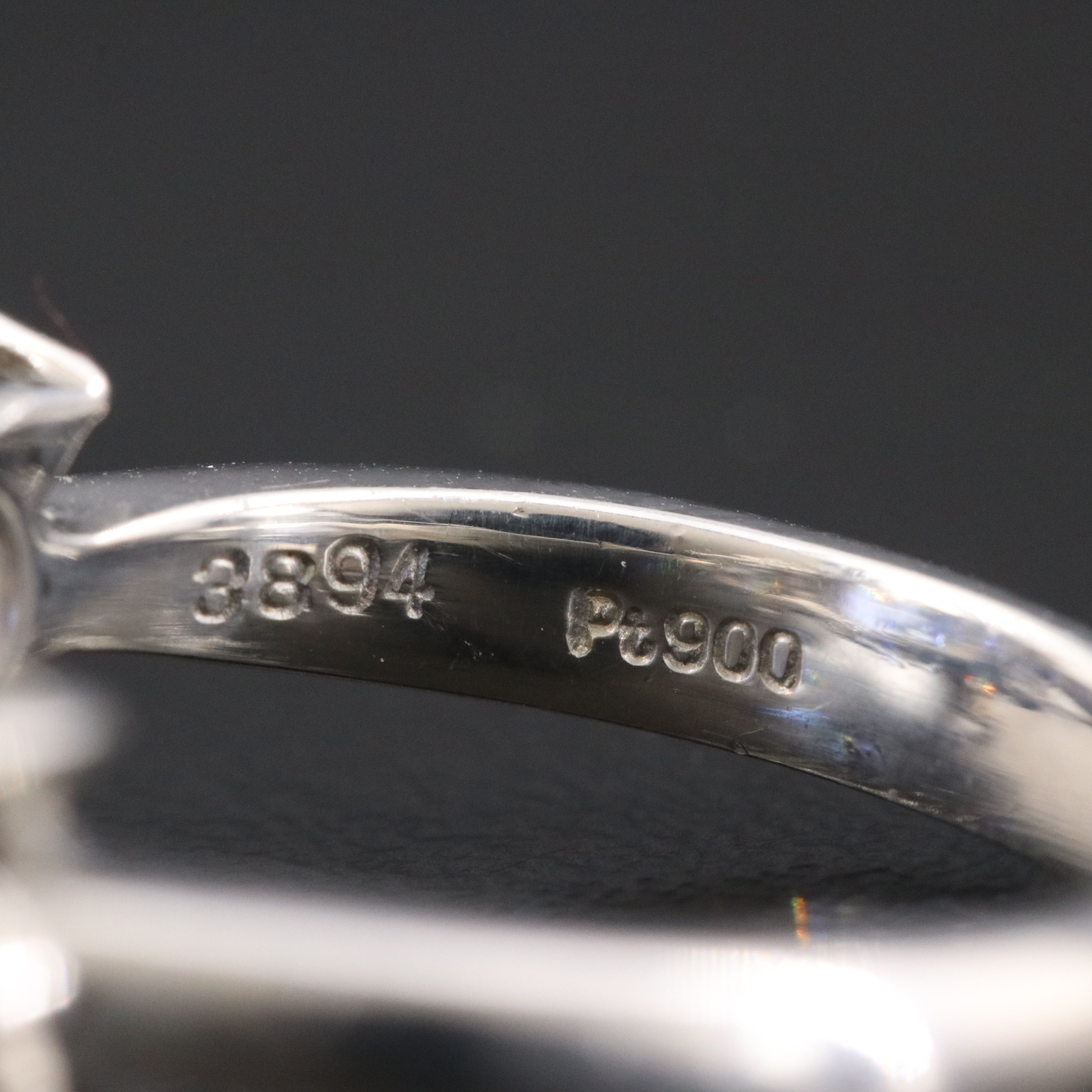 Platnium 3.89 CT Sapphire and Diamond Ring