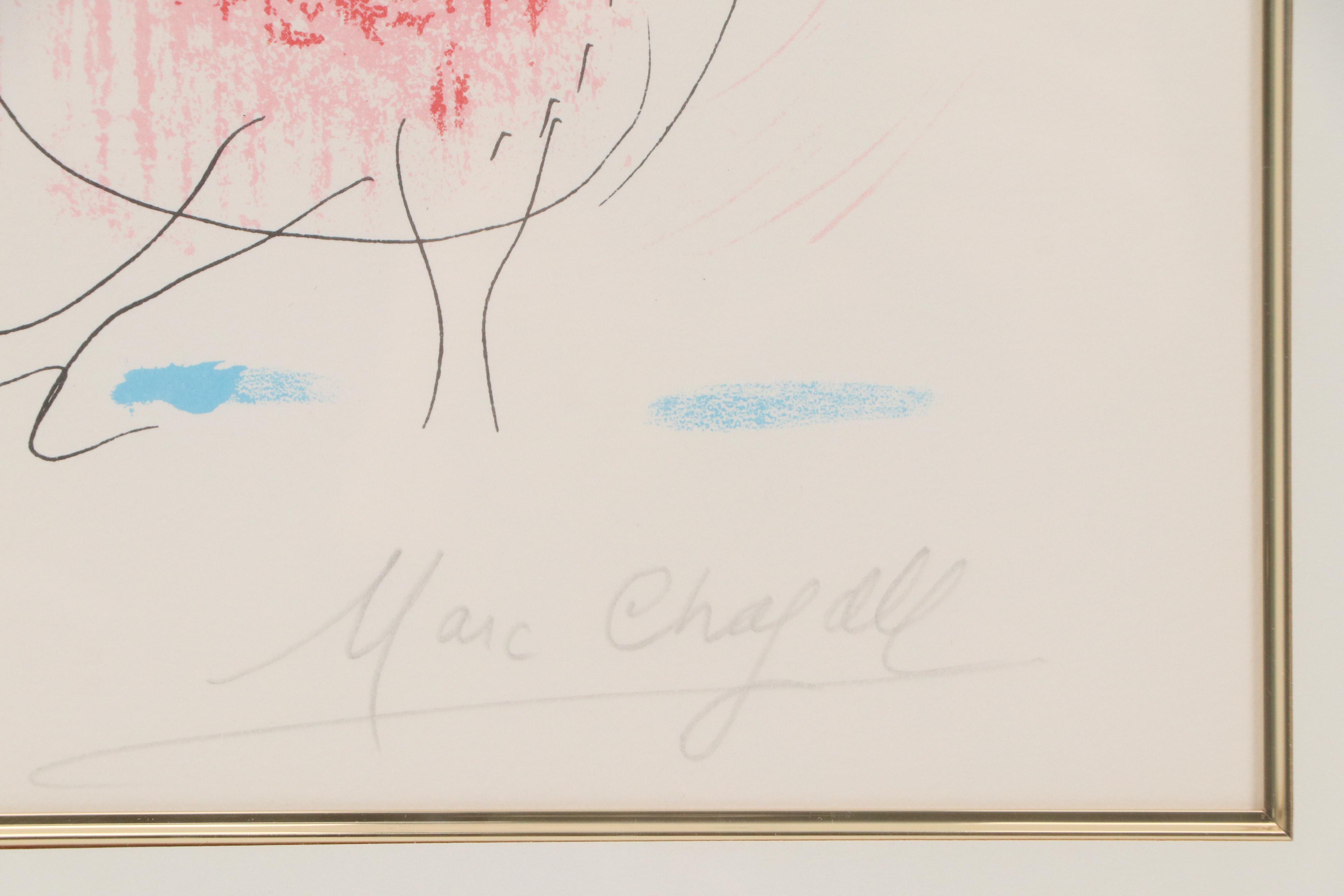 Marc Chagall Lithograph "Le Coq Rouge," 1957