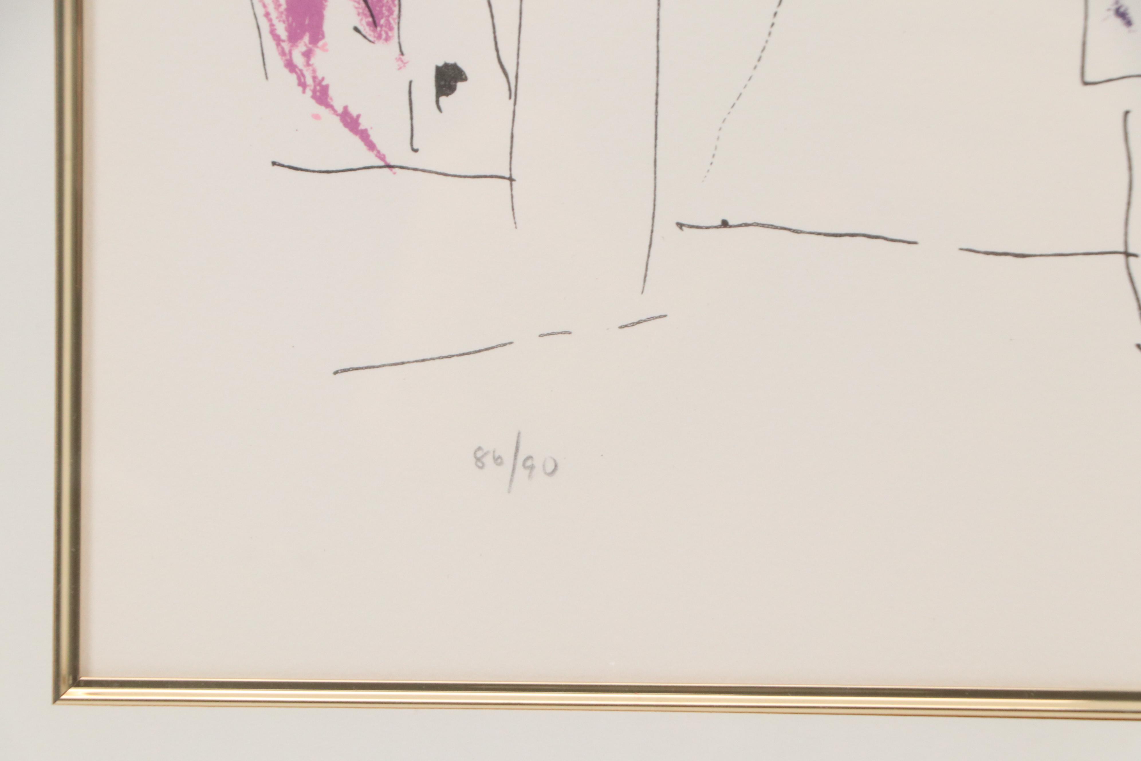 Marc Chagall Lithograph "Le Coq Rouge," 1957