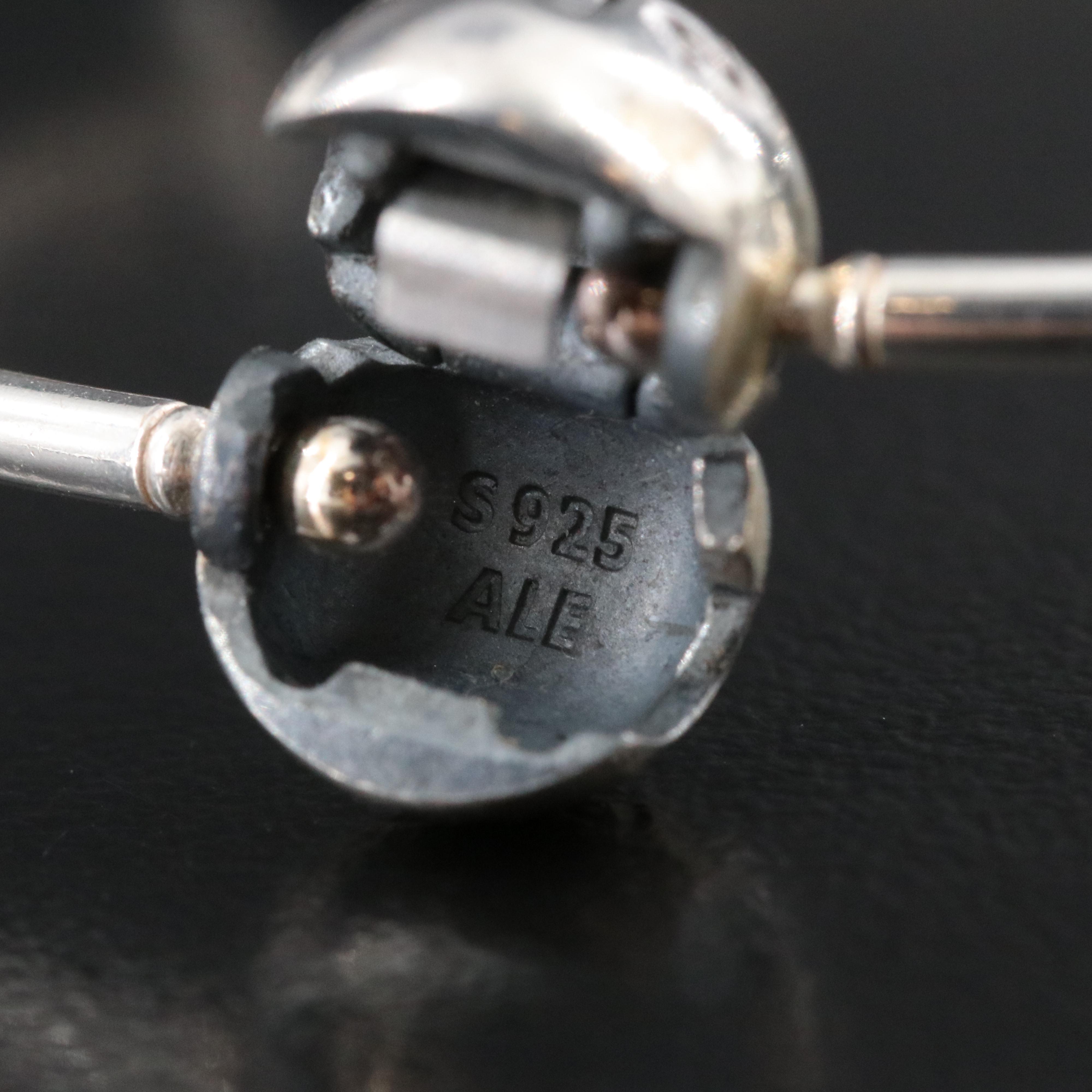 Pandora Moments Sterling Bangle Bracelet with Charms Including CZ