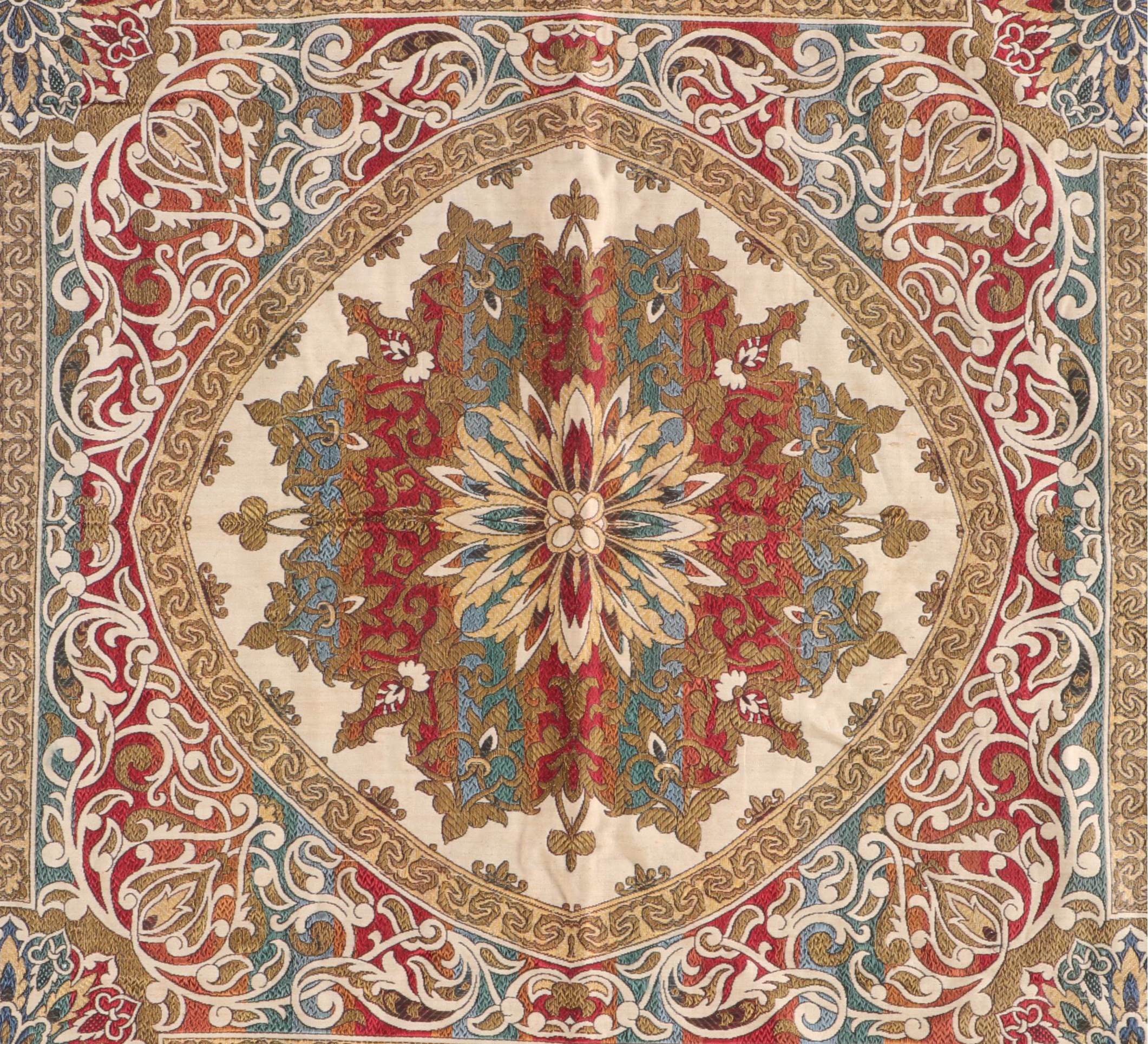 Granada Island Style Spanish Islamic Multicolor Woven Piano Shawl