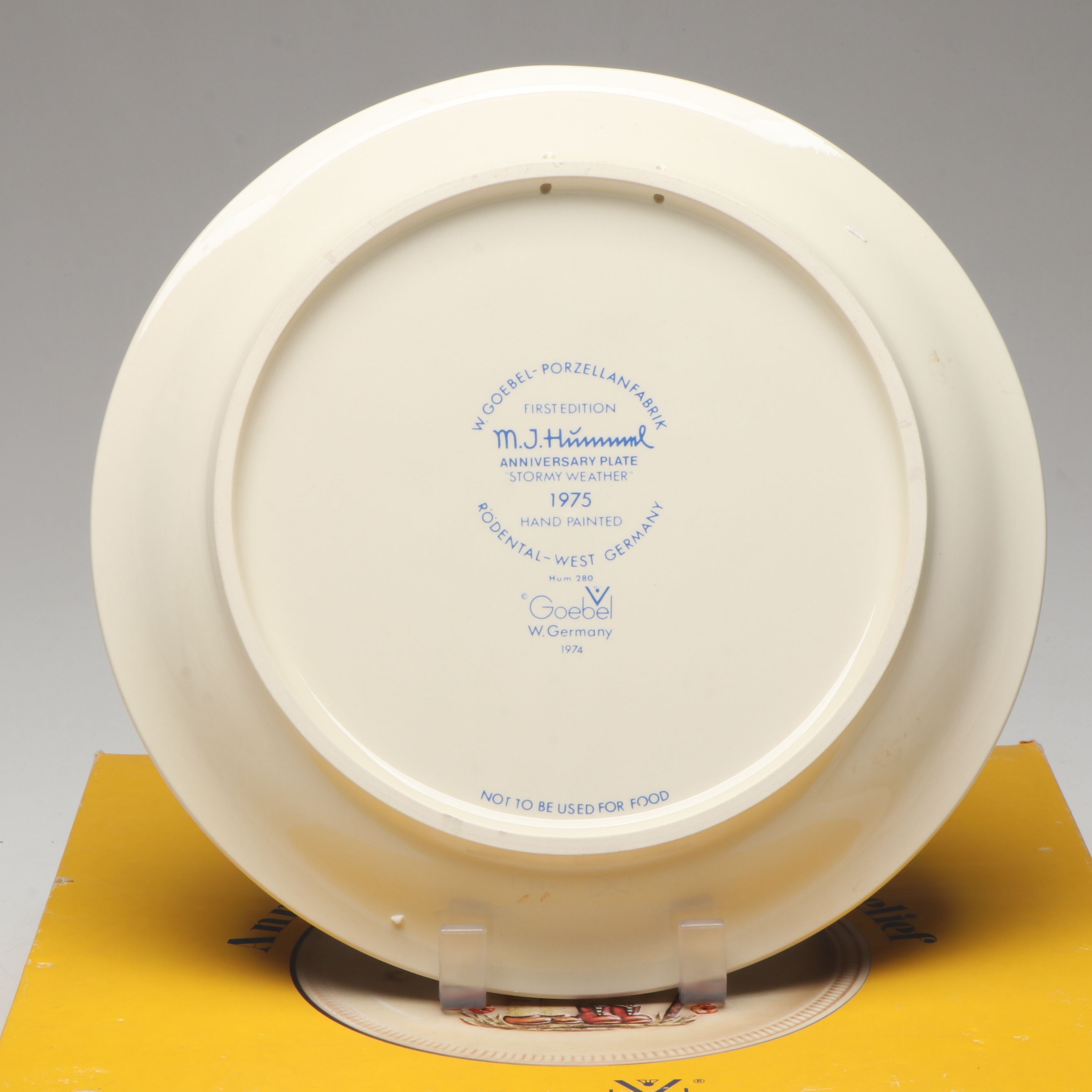 Goebel M.J. Hummel Porcelain Bas-Relief Collector Plates with Wood Frames