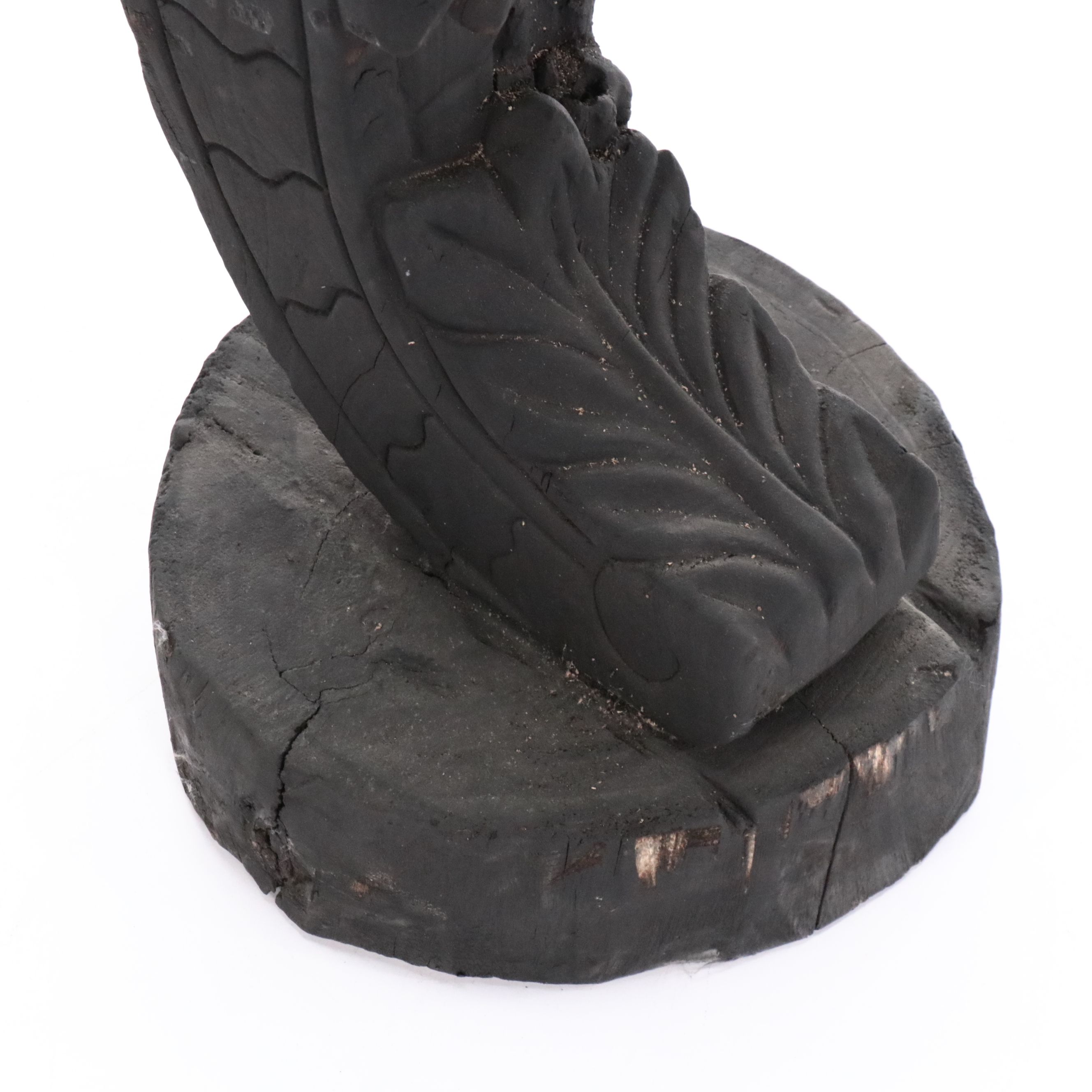 Ebonized Wood Caryatid Ship's Figurehead