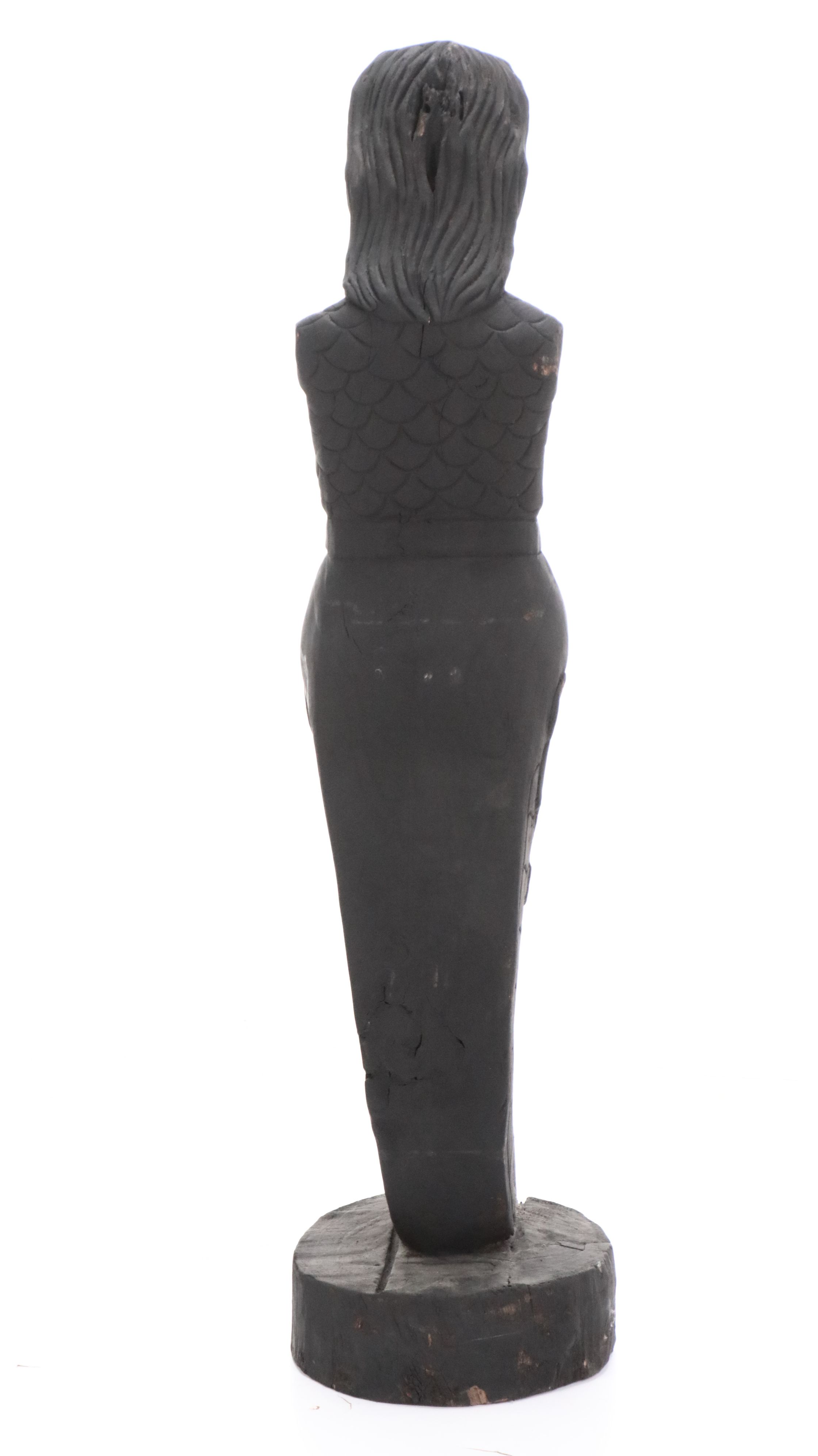 Ebonized Wood Caryatid Ship's Figurehead