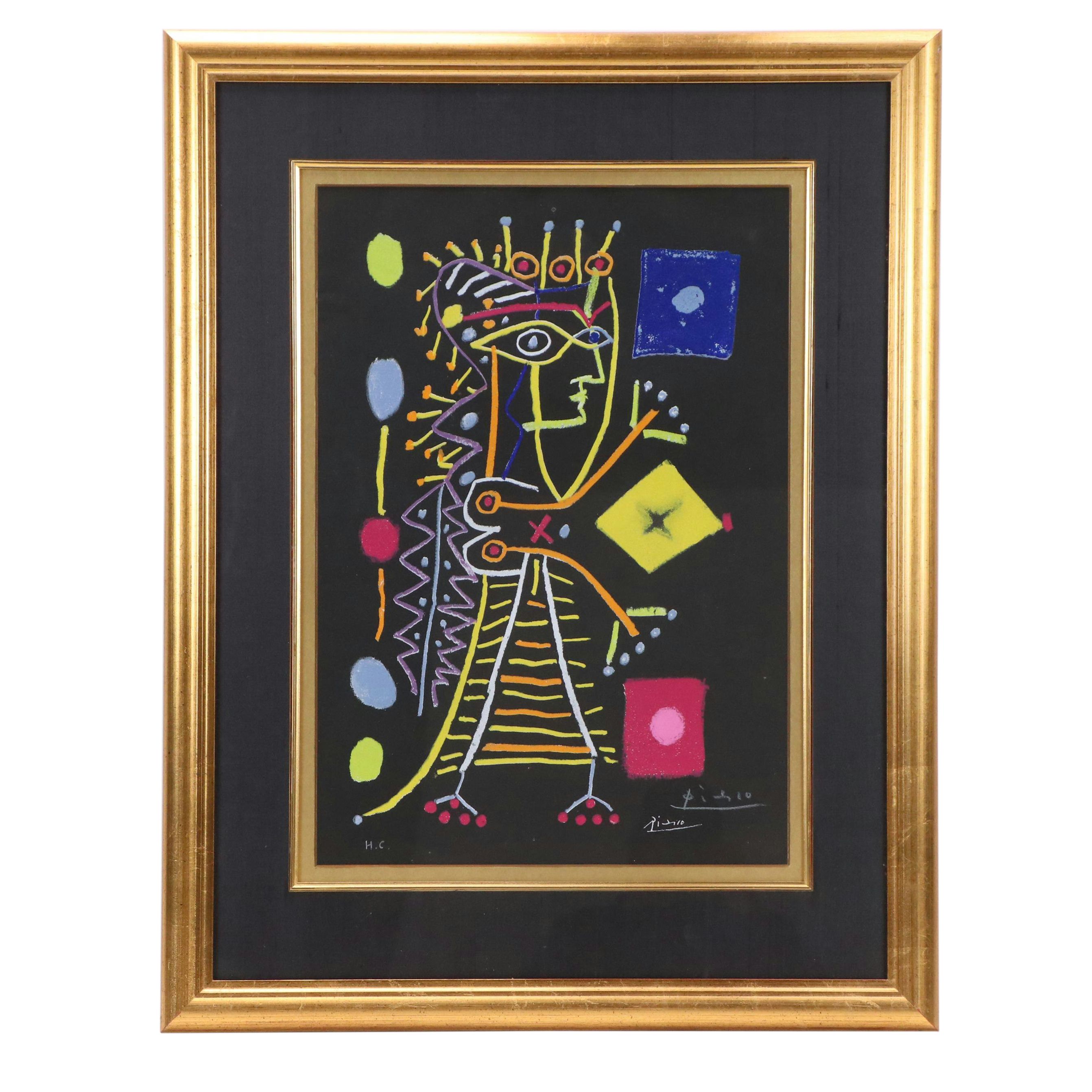 After Pablo Picasso Lithograph "La Femme aux Dés (Jacqueline)"