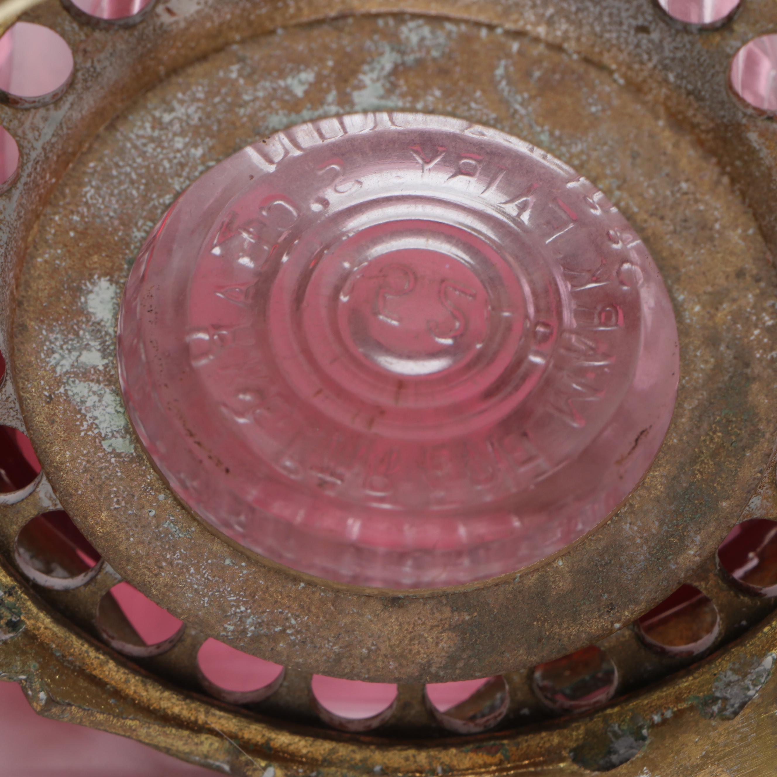 Japanese Shafford Ceramic Cat Cruet with Glass Pitchers and Fairy Lamp