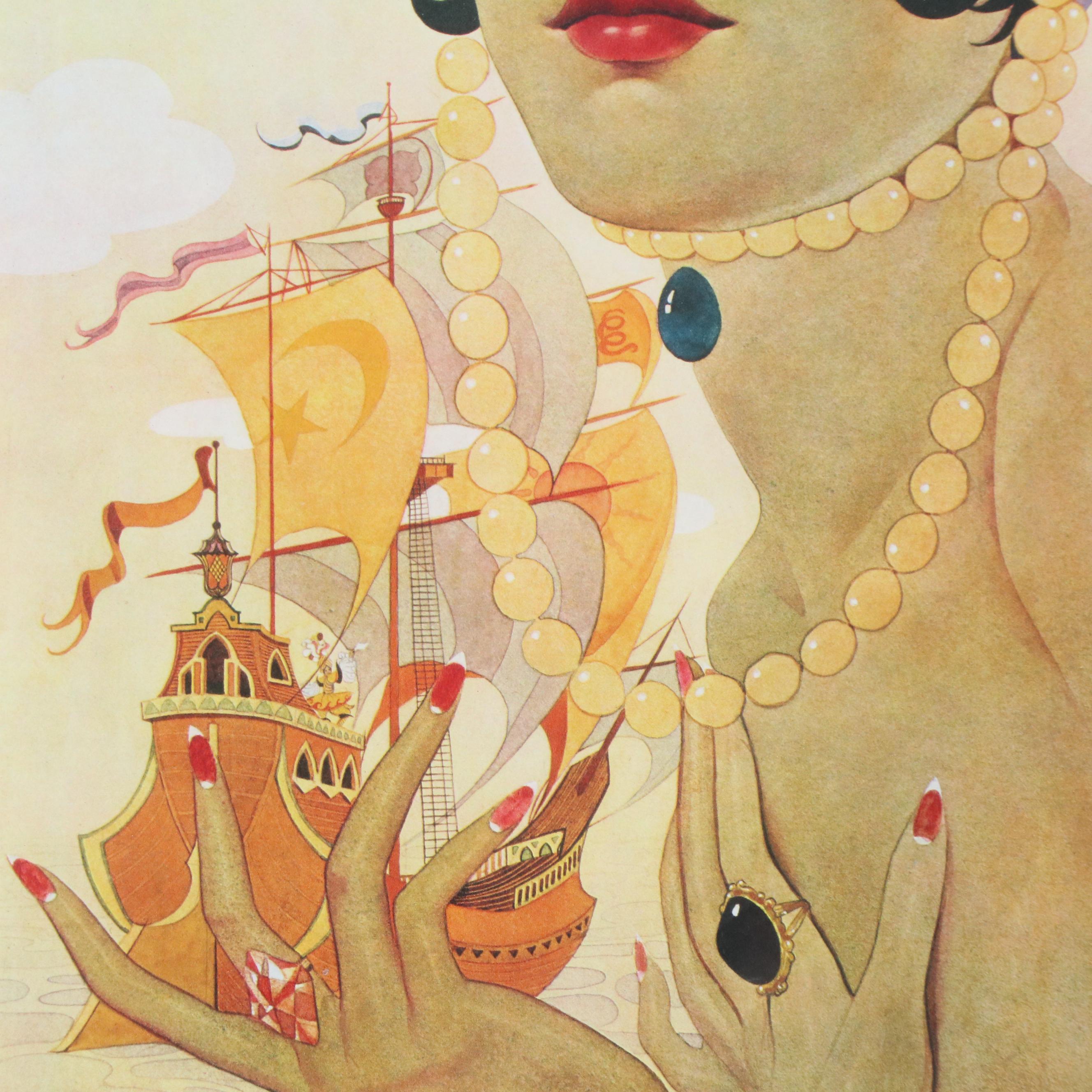 Alberto Vargas Offset Lithograph "Scheherazade"