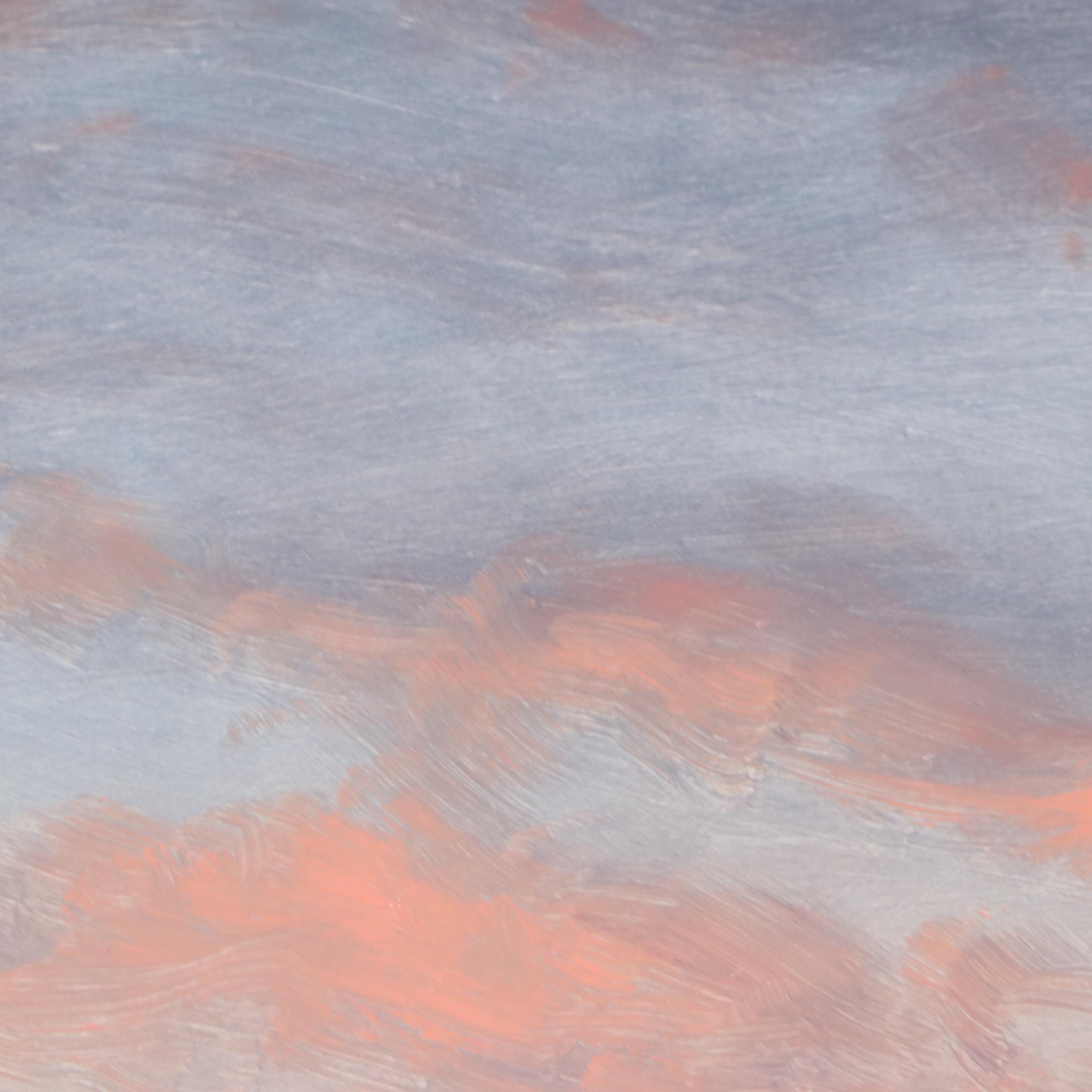 Charles Waldman Oil Painting "Sunset Village," 1949