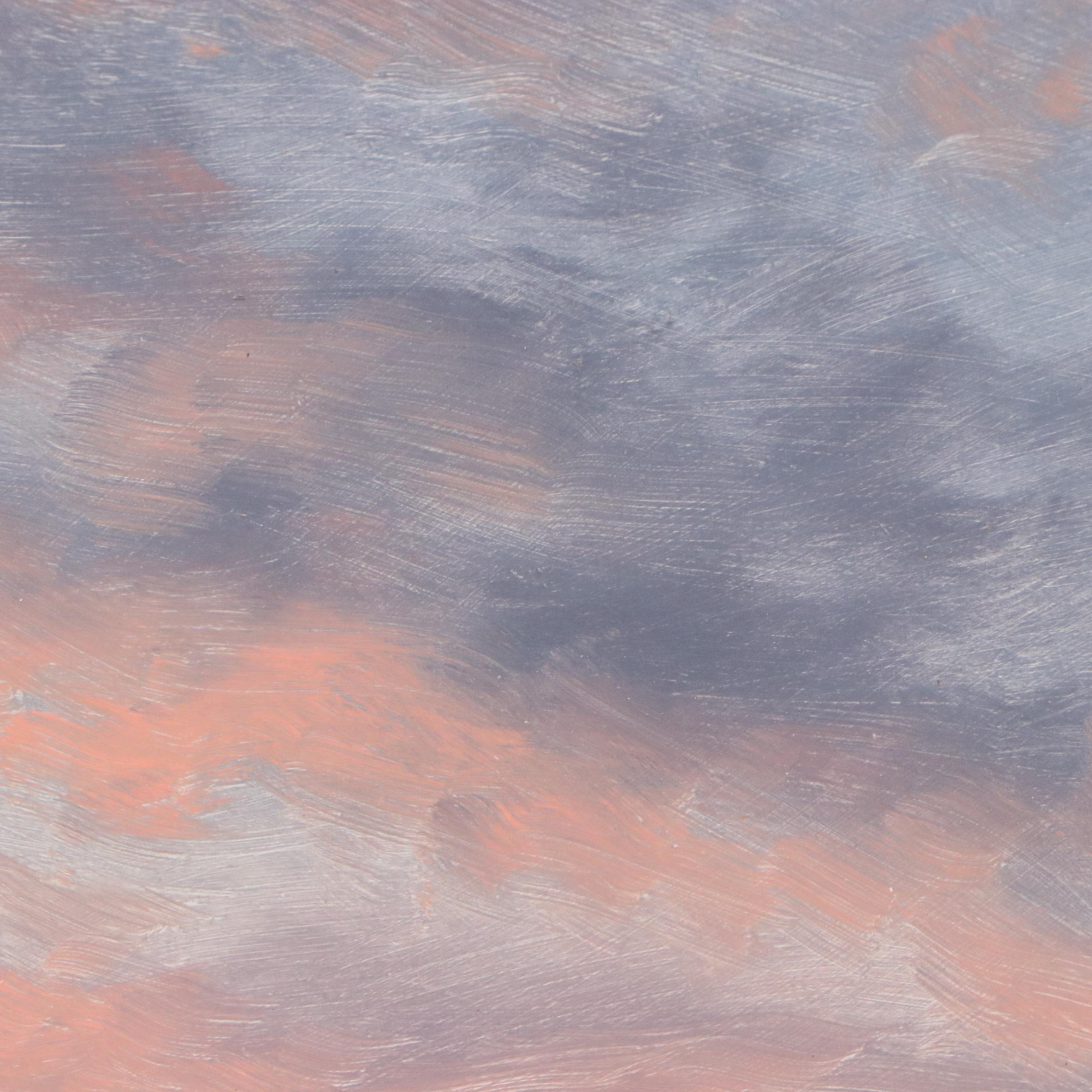 Charles Waldman Oil Painting "Sunset Village," 1949