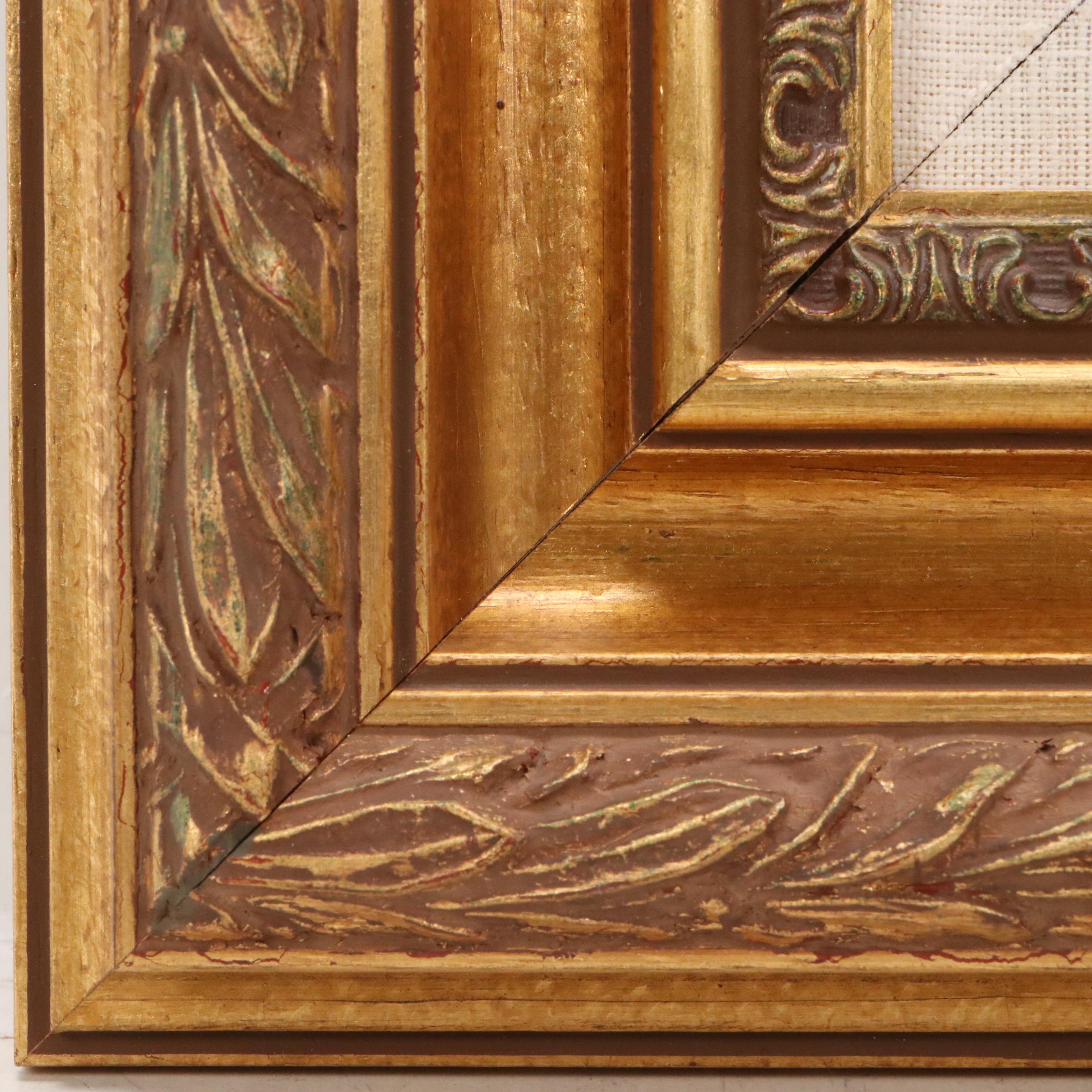 Charles Waldman Oil Painting "Sunset Village," 1949