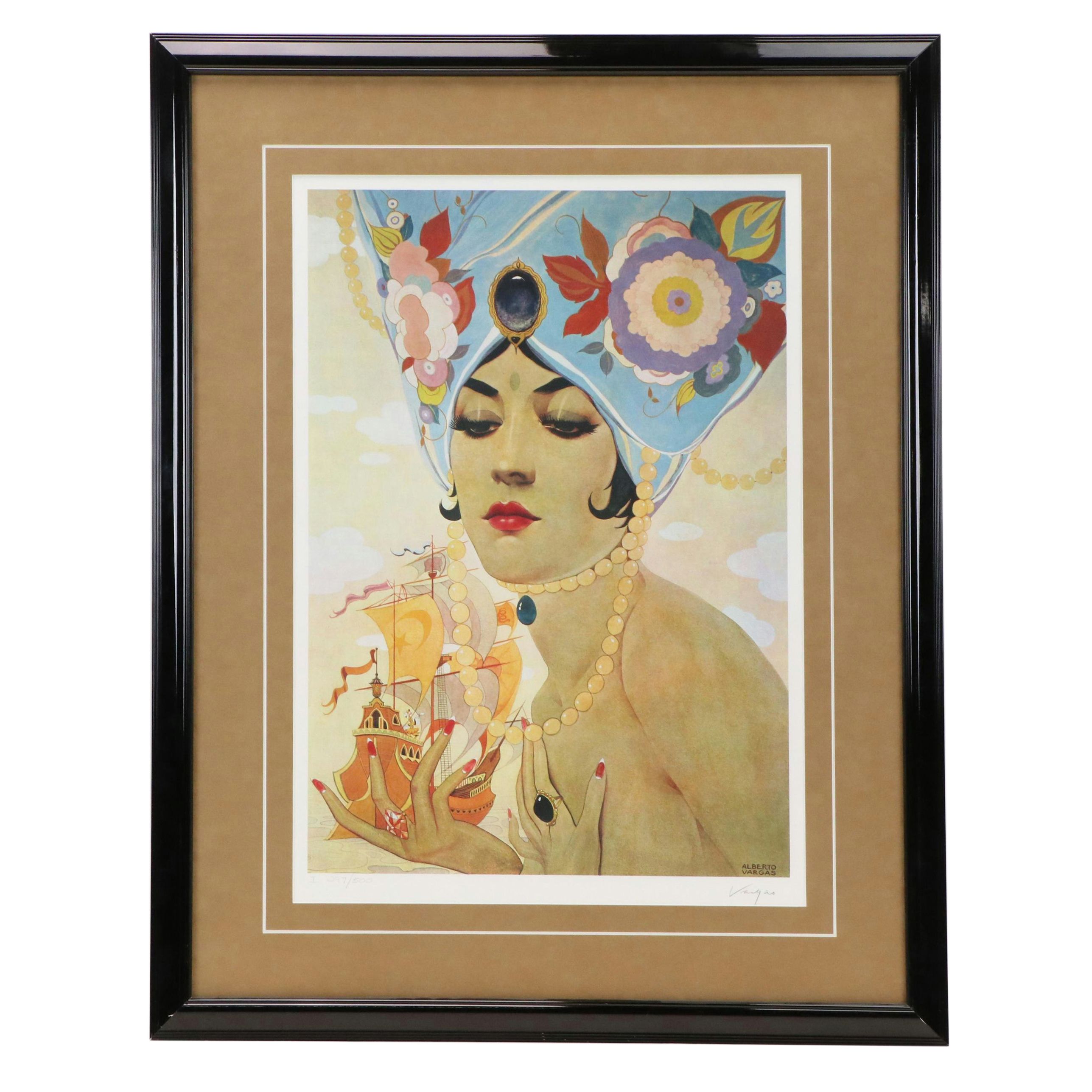 Alberto Vargas Offset Lithograph "Scheherazade"