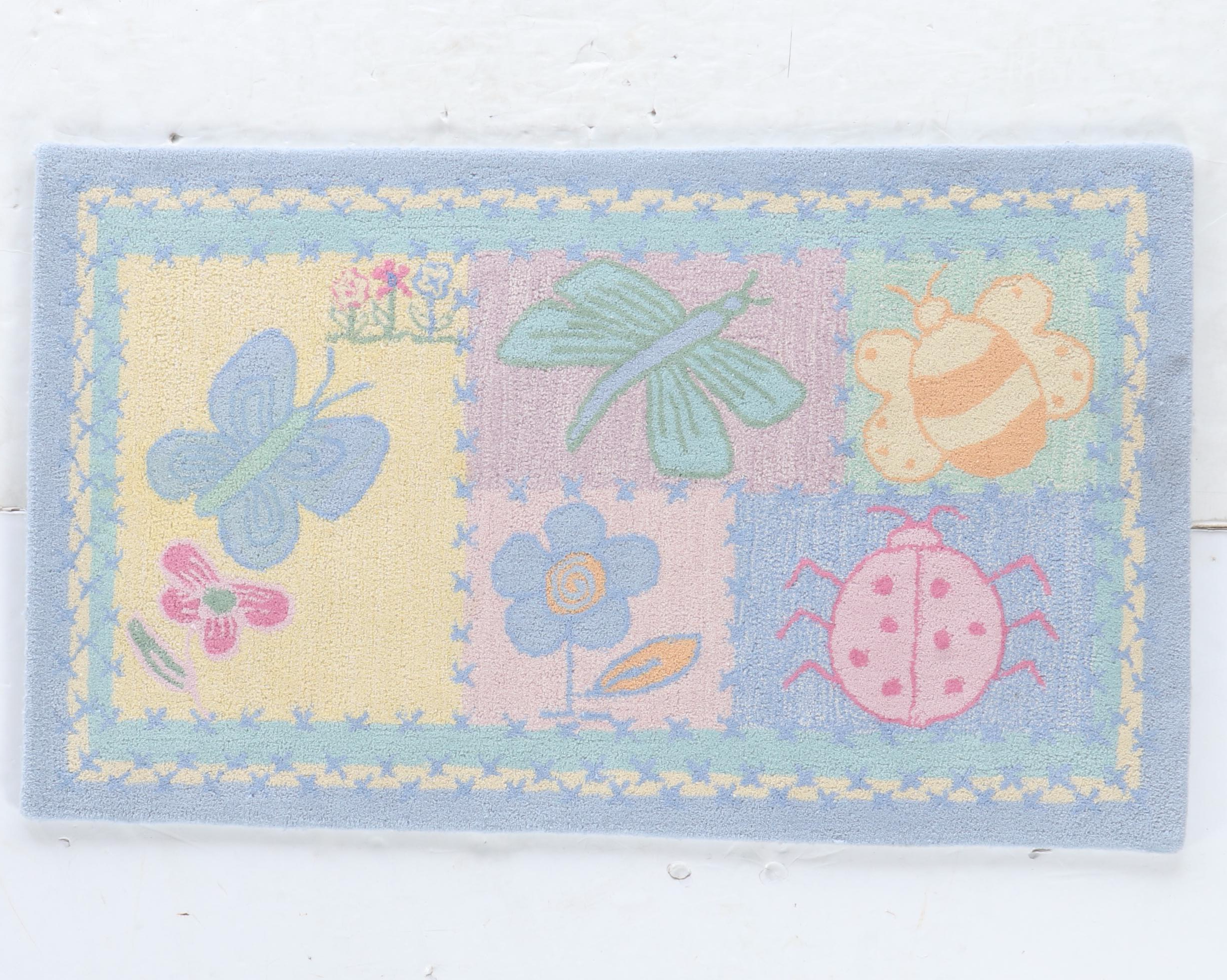 The Company Store Tufted Rug, Quilt, Pillows, and Framed Wall Hangings