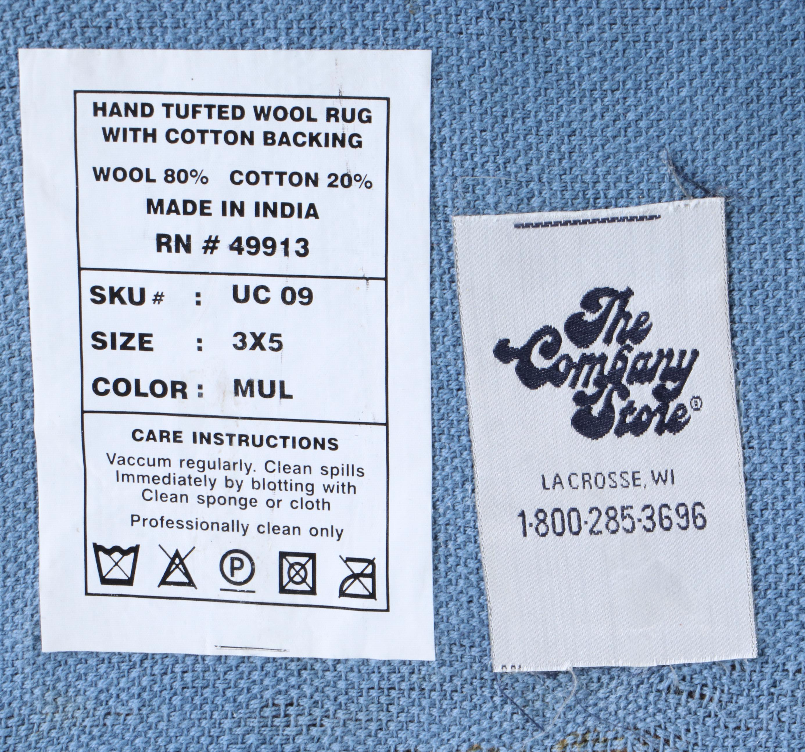 The Company Store Tufted Rug, Quilt, Pillows, and Framed Wall Hangings