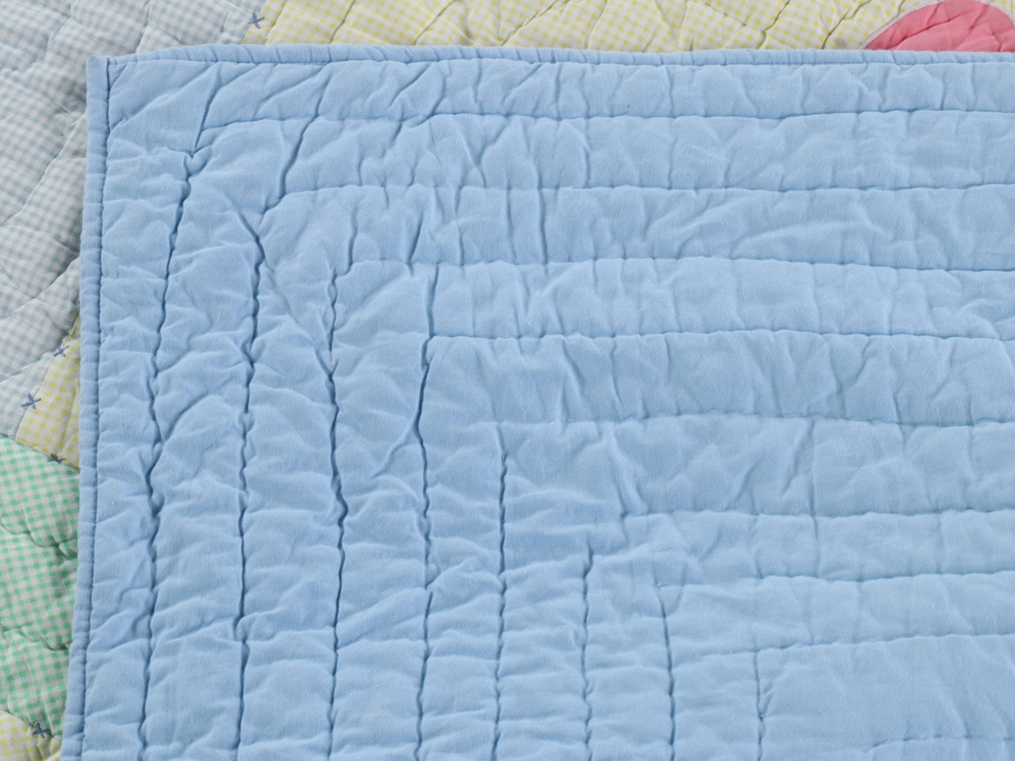 The Company Store Tufted Rug, Quilt, Pillows, and Framed Wall Hangings