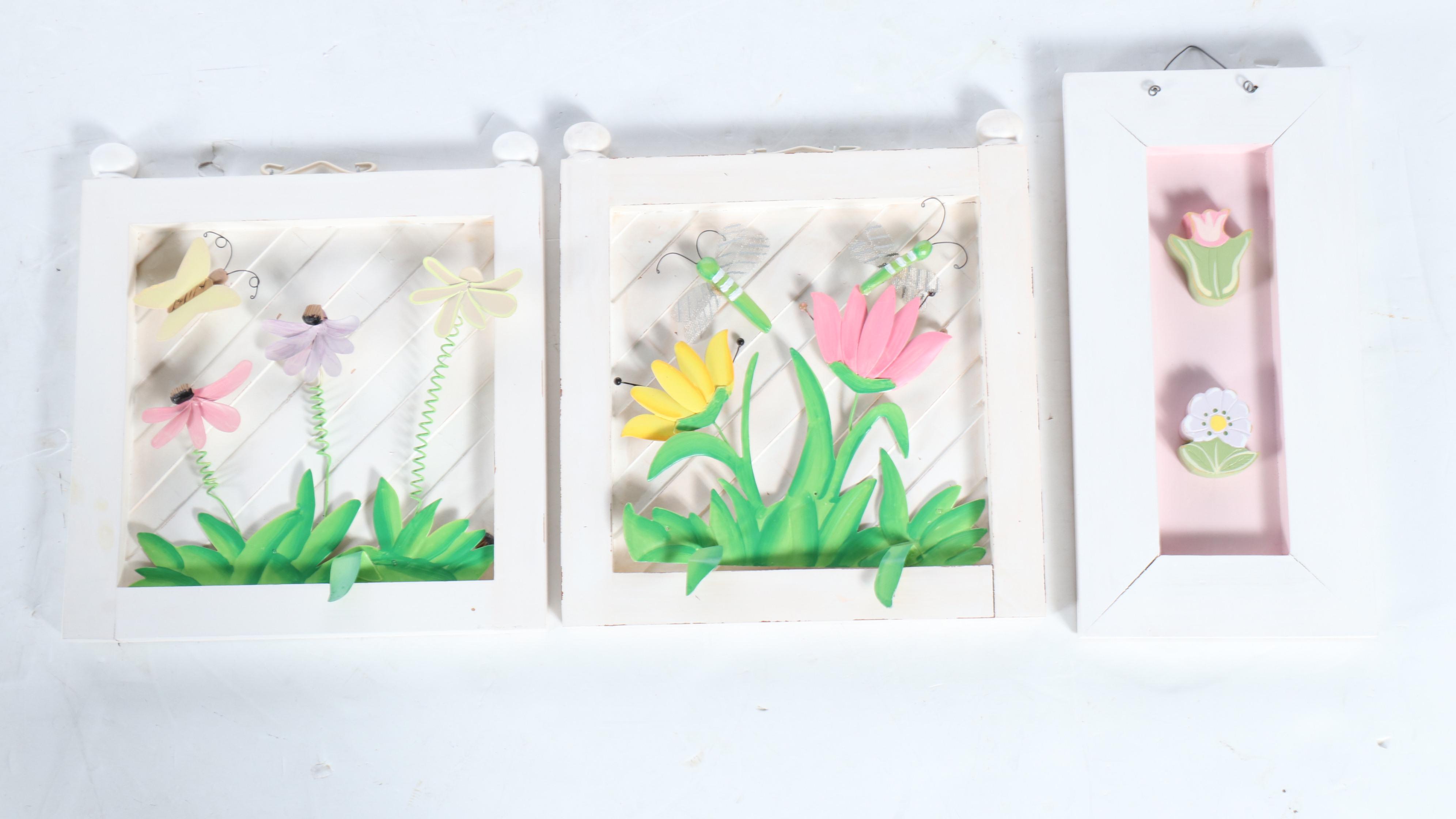 The Company Store Tufted Rug, Quilt, Pillows, and Framed Wall Hangings