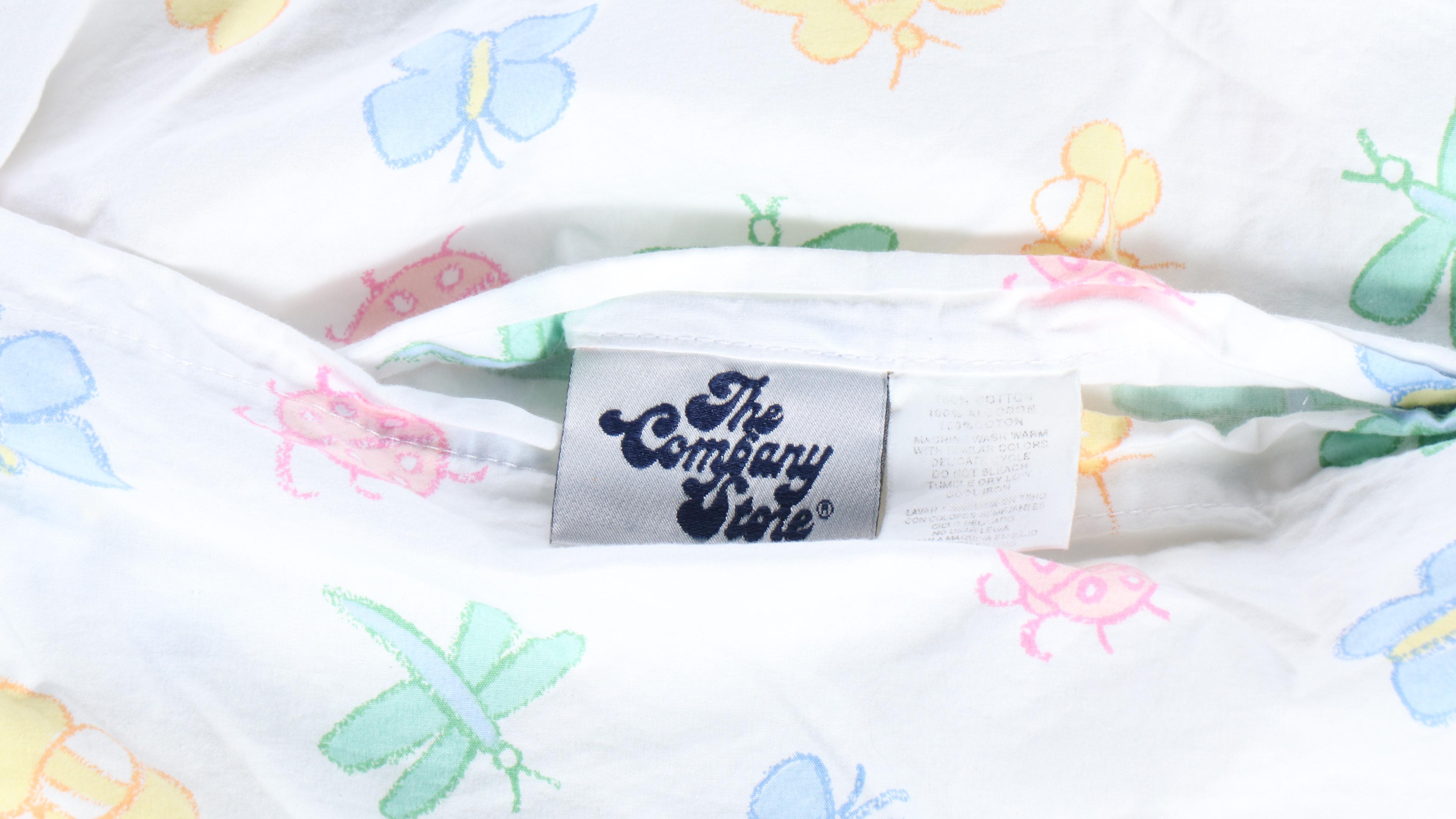 The Company Store Tufted Rug, Quilt, Pillows, and Framed Wall Hangings