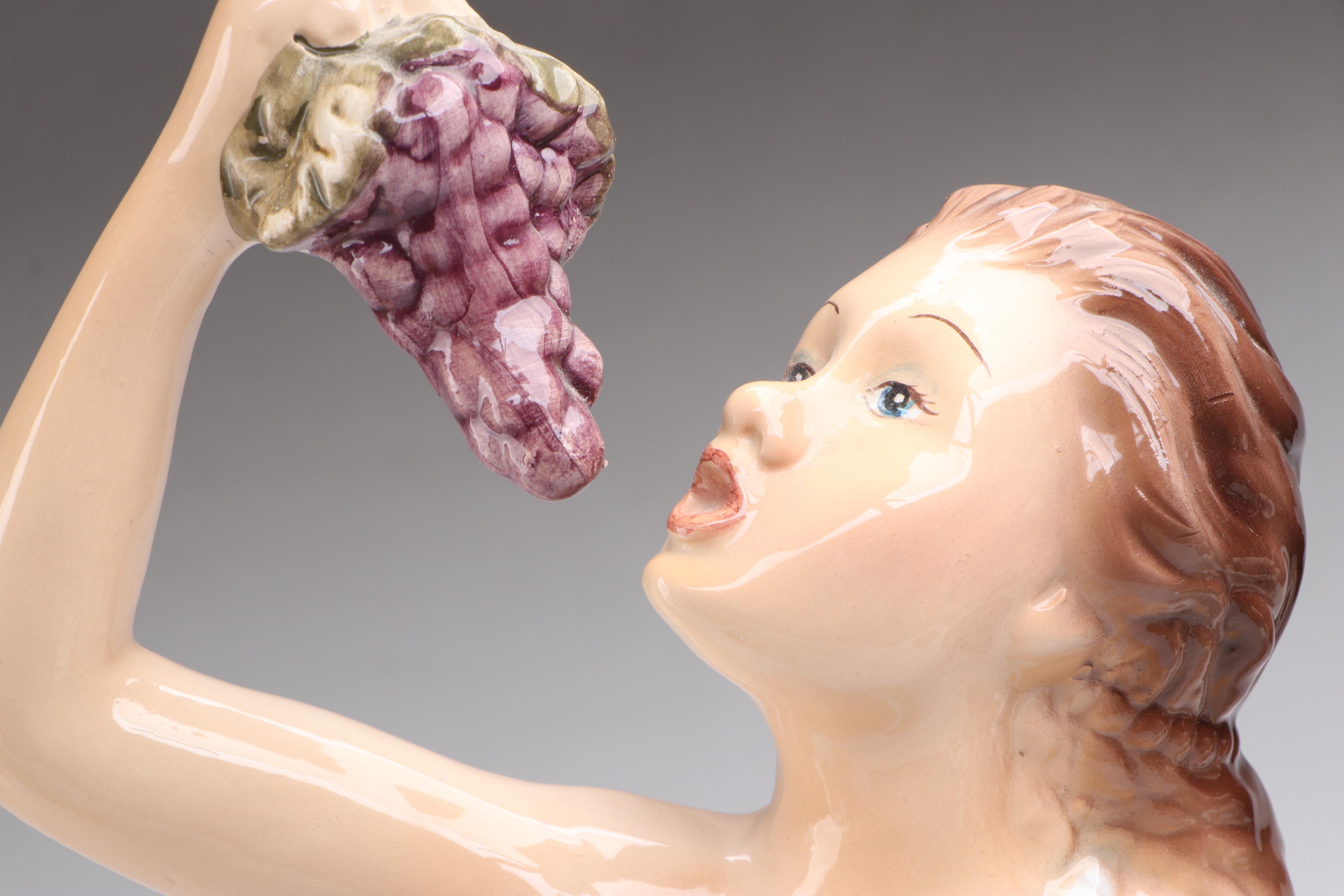 Italian Ronzan Ceramic Women, Mid to Late 20th Century